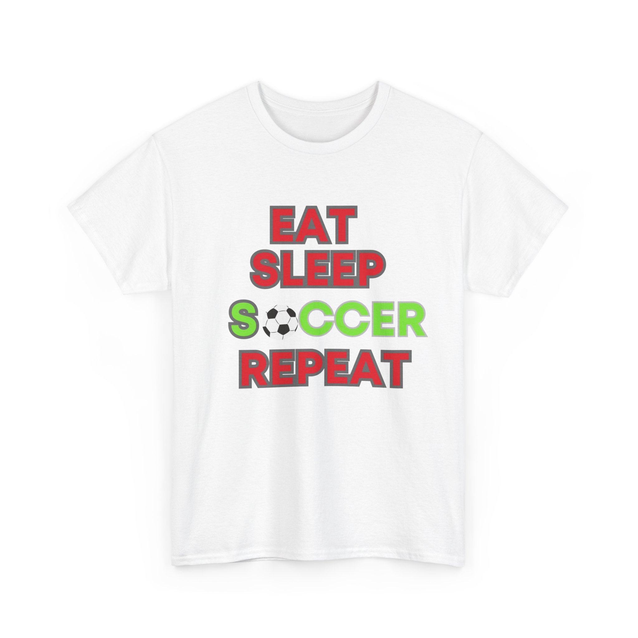 Eat Sleep Soccer Repeat T-Shirt - Perfect Gift for Soccer Enthusiasts