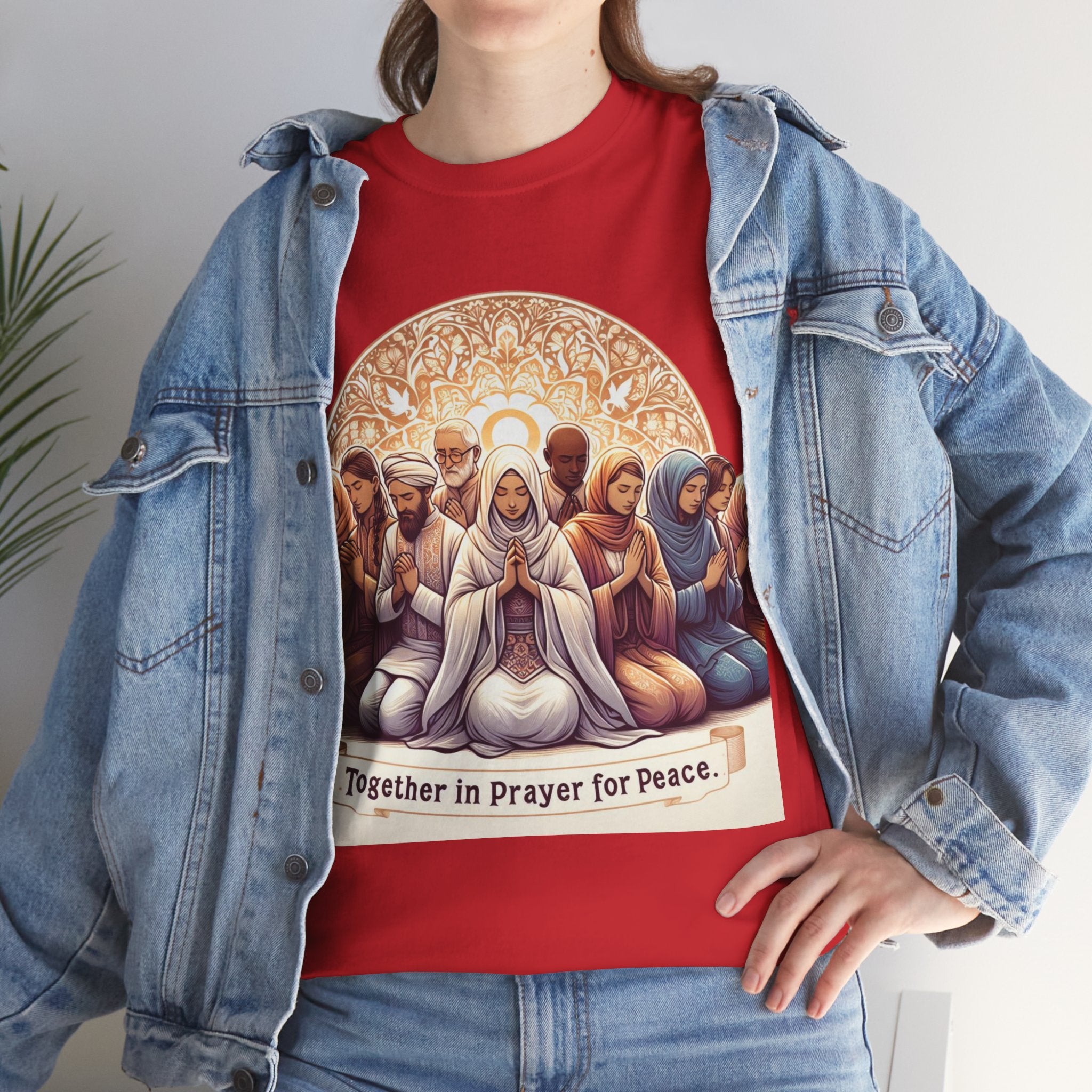 Unity in Prayer for Peace T-Shirt - Spread Hope and Harmony with Every Wear