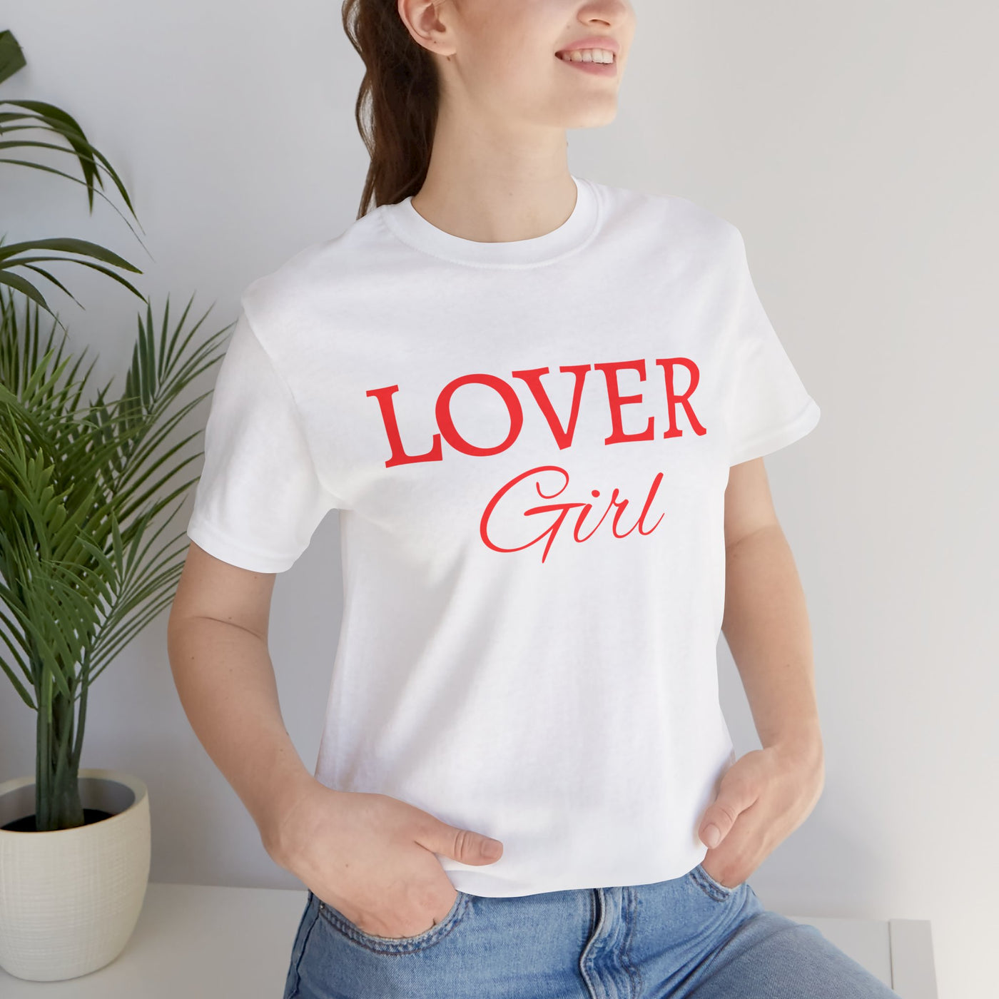 Lover Girl Valentine's Day T-Shirt - Cute & Playful Heart Design