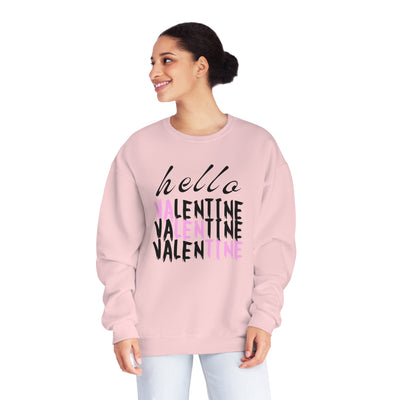 Hello Valentine Sweatshirt - Cozy & Cute Crewneck for Valentine's Day"