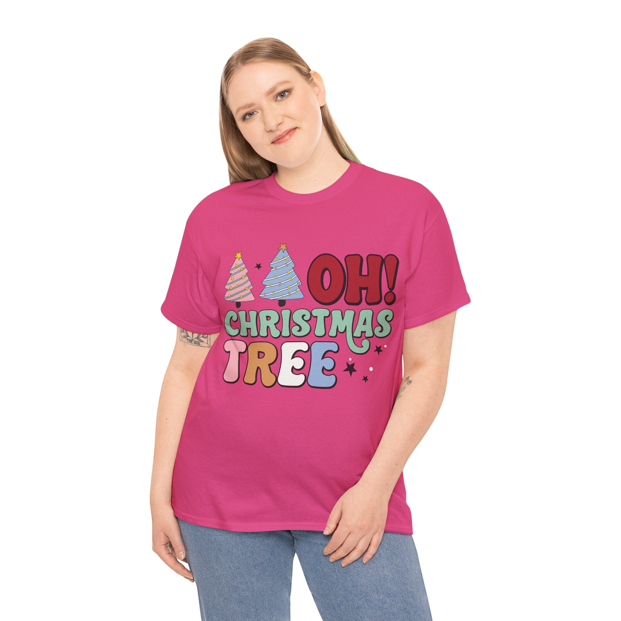 Festive 'Oh Christmas Tree' T-Shirt: Spread Holiday Cheer in Style