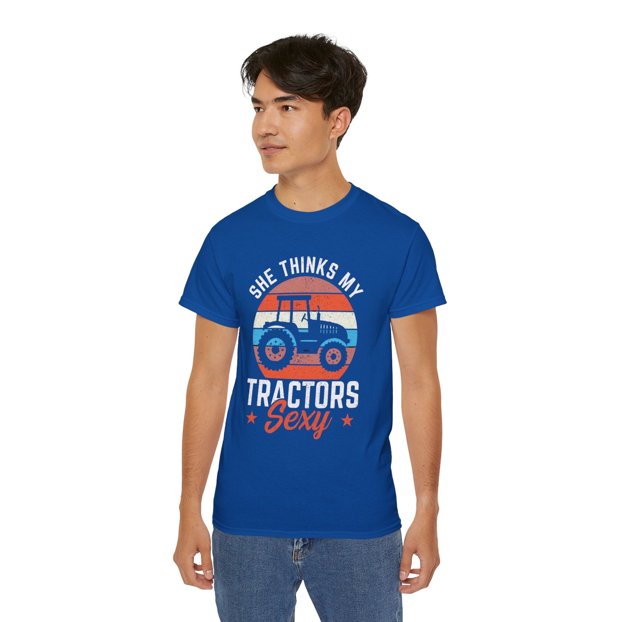 She Thinks My Tractor's Sexy T-Shirt, Vintage Tractor Shirt, Farmer Gift, Tractor Driver Shirt