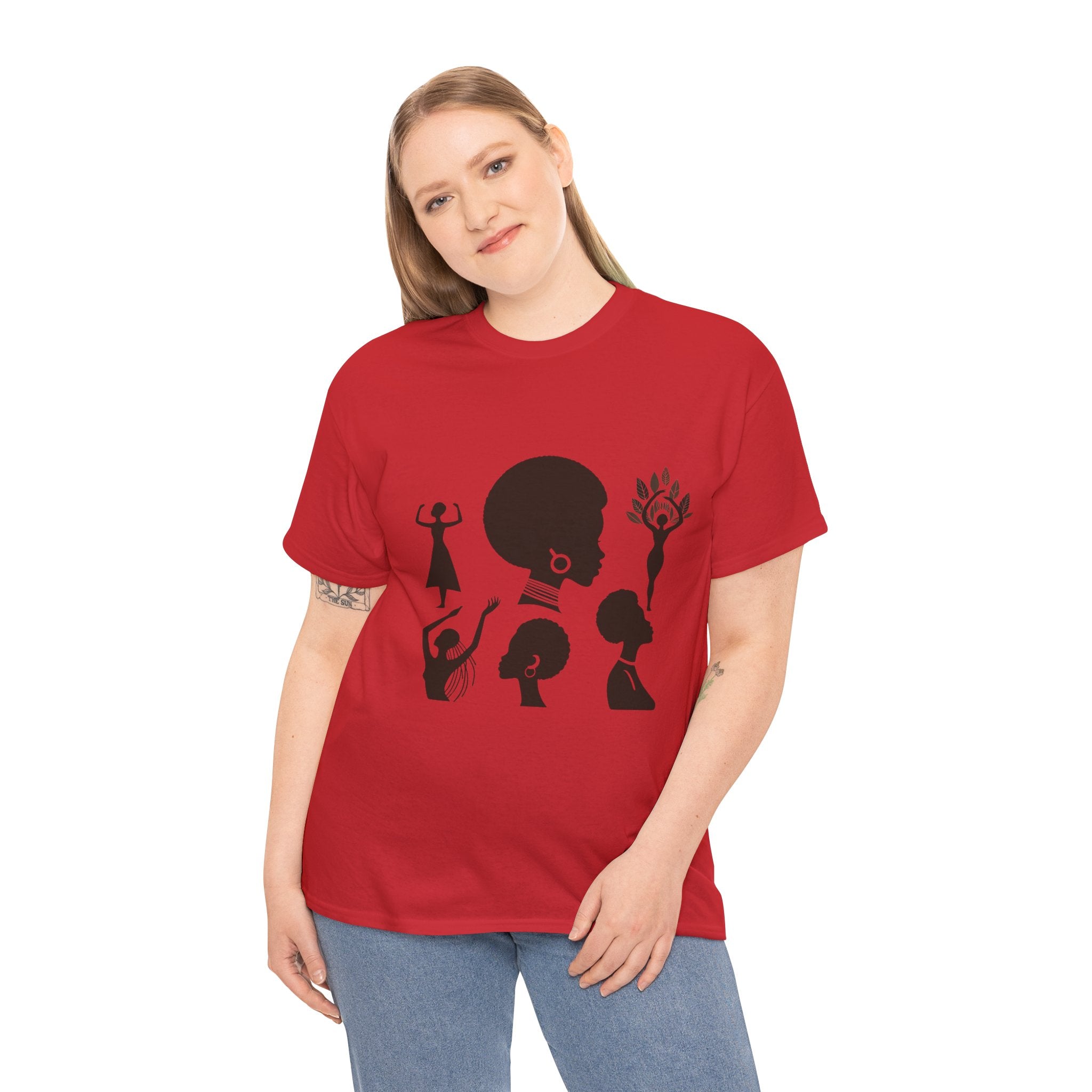 Illustrated Icon Women's Day T-shirt - Celebrate Feminine Strength & Resilience"