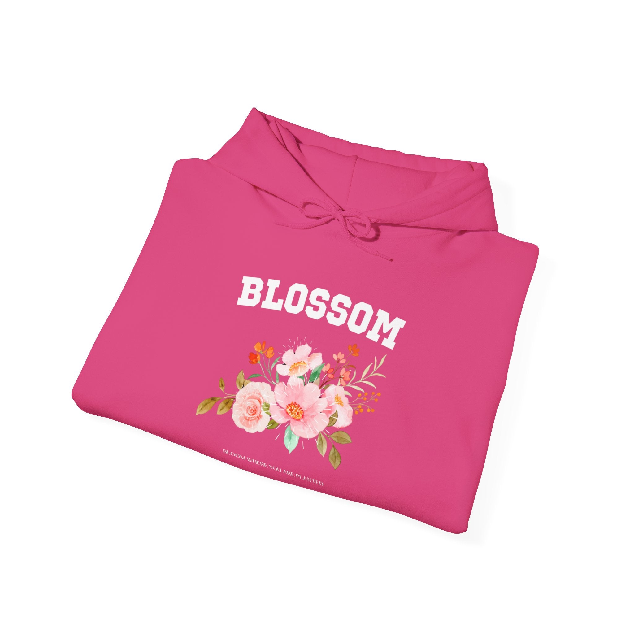 Enchanting Blossom Flower Hoodie - Cozy Floral Elegance for All Seasons, Floral Fashion, Blossom Beauty, Artistic Apparel