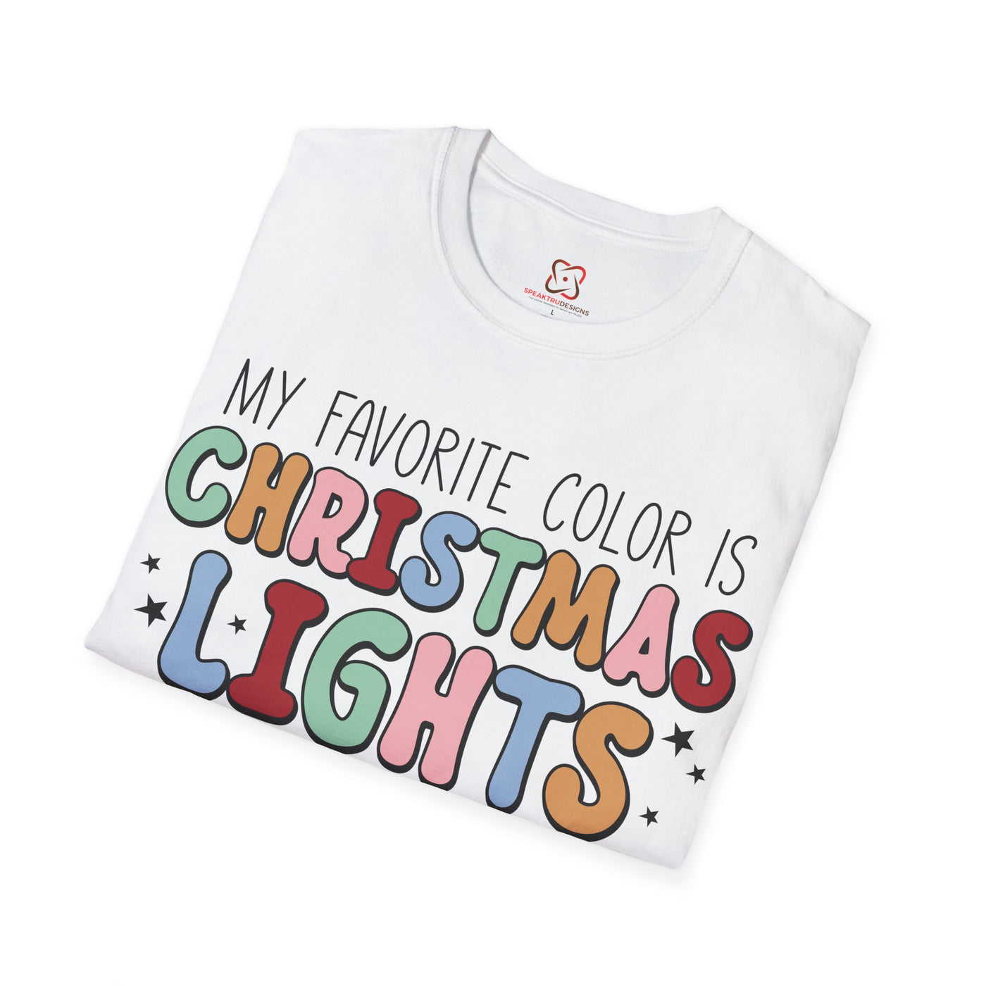 Christmas Light T-Shirt: Embrace the Festive Glow in Your Favorite Color