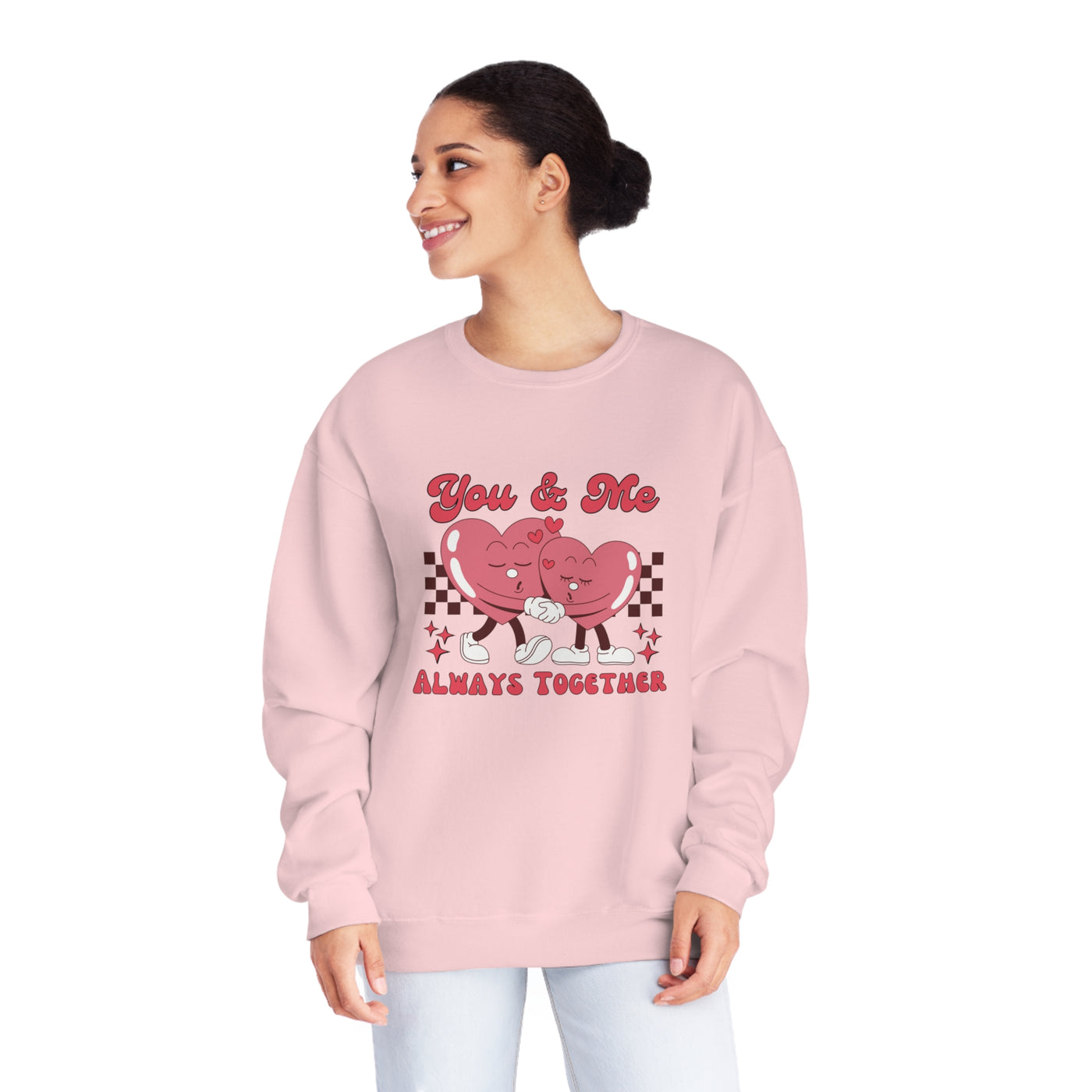 You & Me Valentine's Day Sweatshirt - Matching Couple Sweatshirt Set