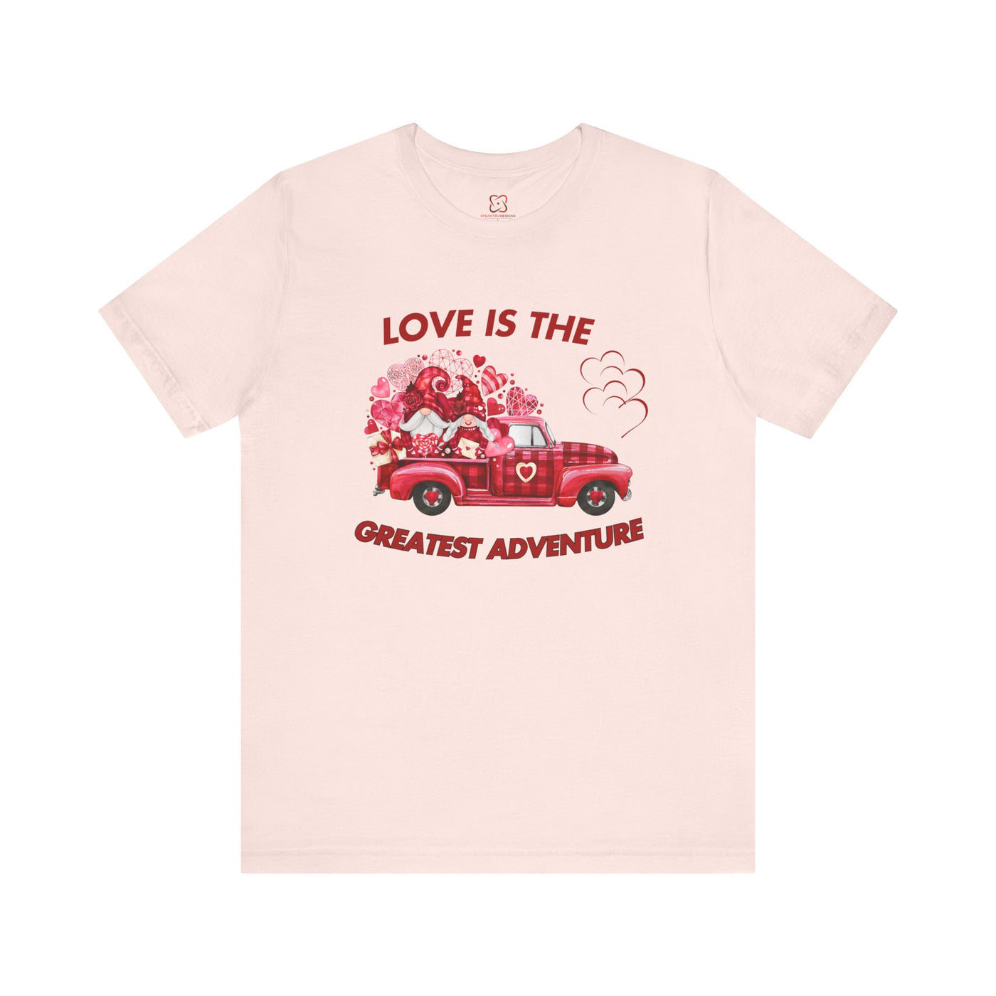 Love is the Greatest Adventure Valentine's Day T-Shirt - Romantic & Inspirational Couple Tees