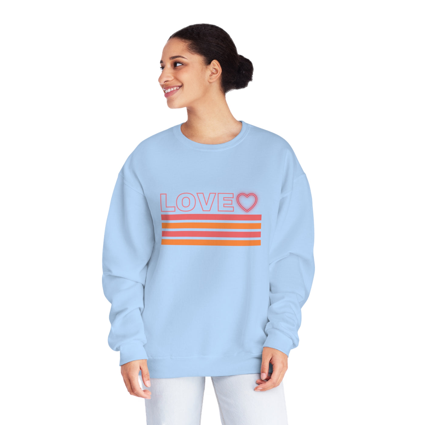 Valentine's Day Love Sweatshirt - Cozy & Cute for Couples, Galentine's, or Self-Love