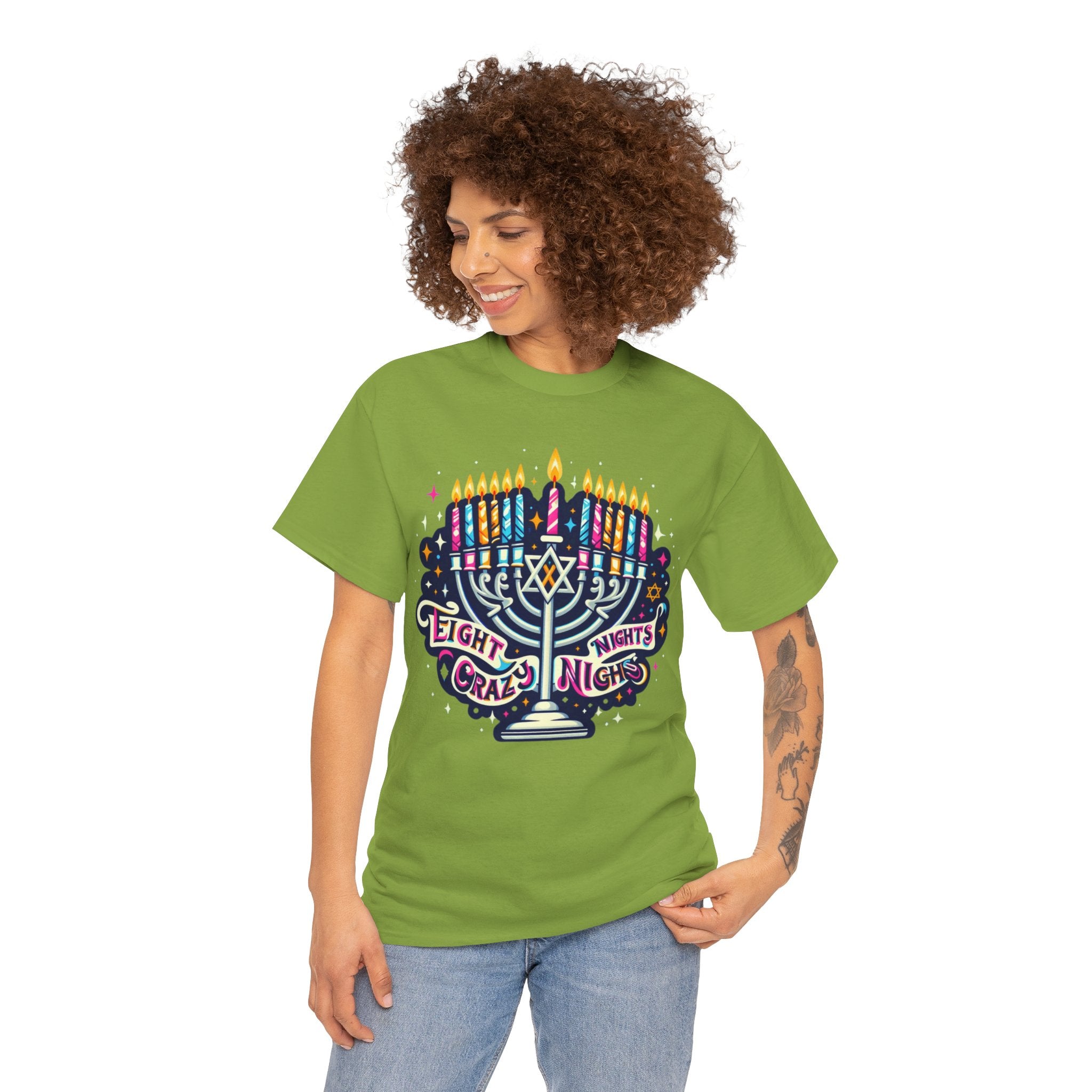 Eight Crazy Nights Hanukkah T-Shirt: Celebrate the Festival of Lights in Style