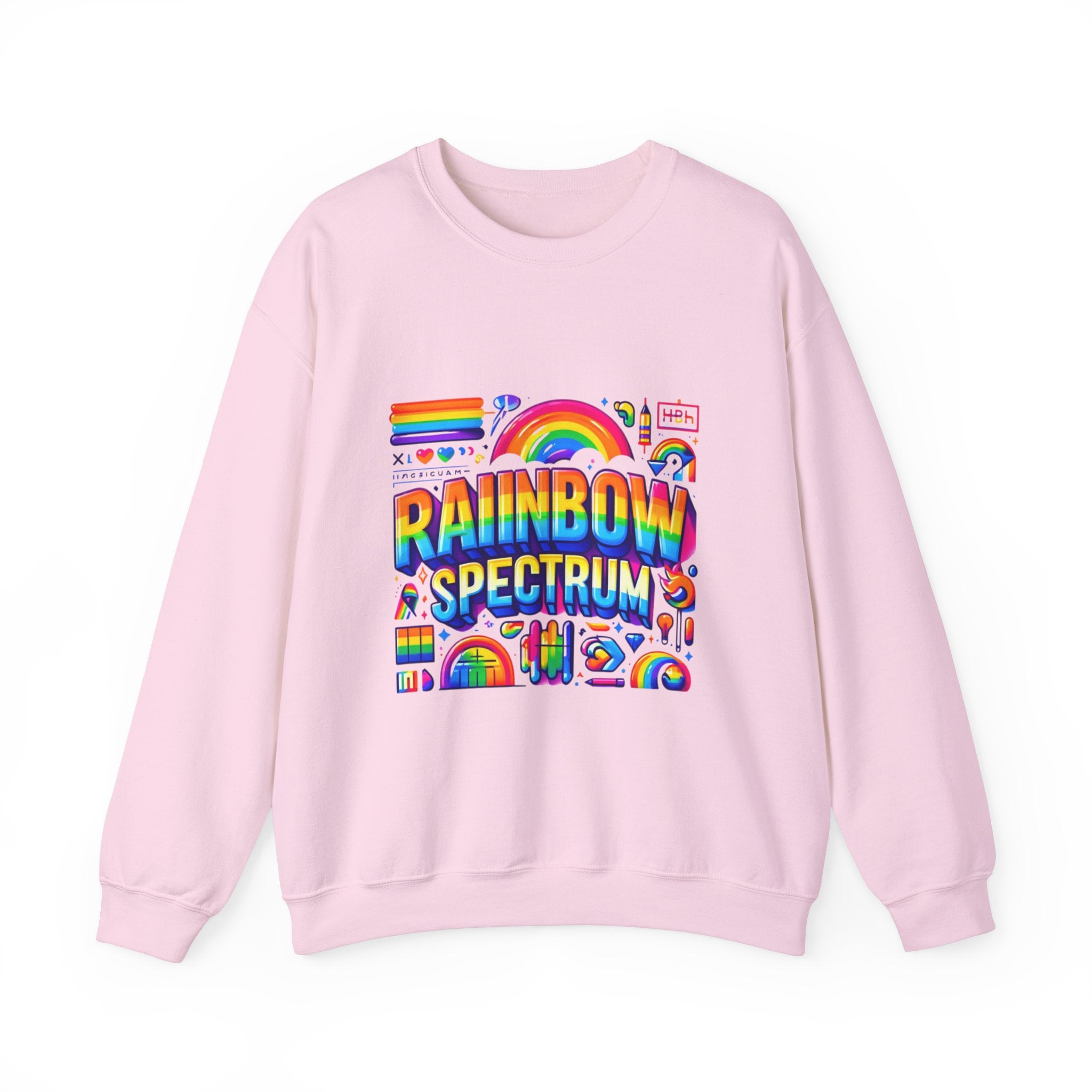 Vibrant Rainbow Spectrum Sweatshirt: Add a Splash of Color to Your Wardrobe