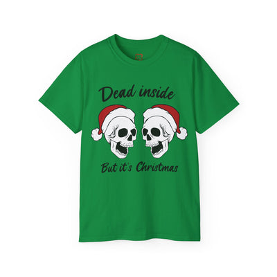 Dead Inside But It's Christmas Tee: Dark Humor Holiday Shirt