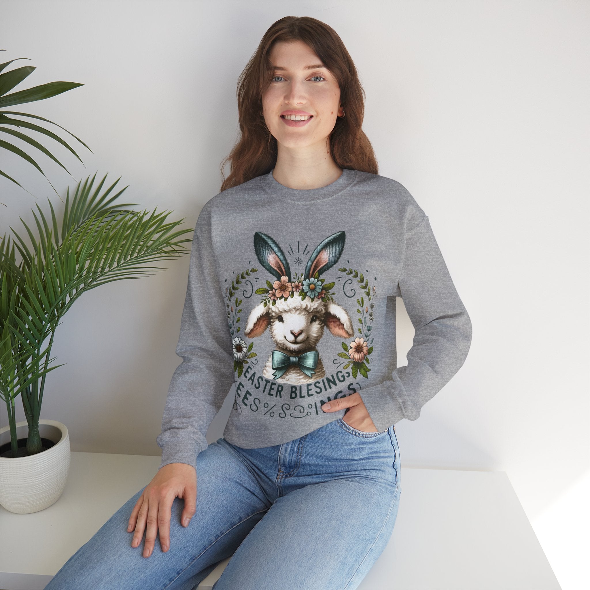 Easter Blessings Sweatshirt - Joyful Holiday Apparel for Men, Women, and Kids