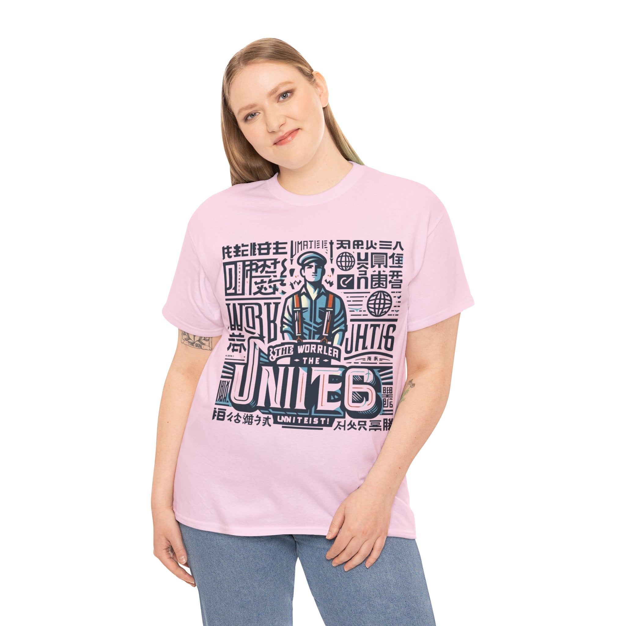 Workers of the World, Unite" Multilingual T-shirt | Solidarity Tee in Multiple Languages