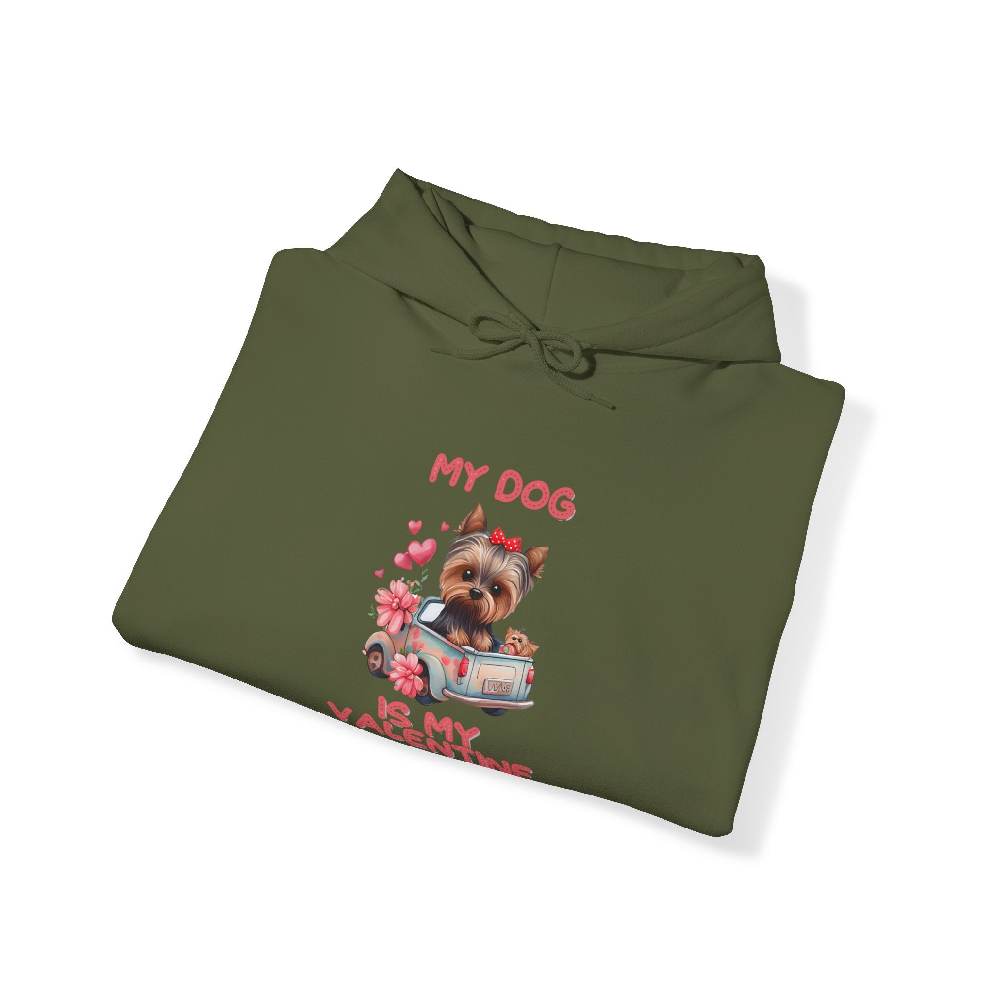 My Dog is My Valentine Hoodie – Cozy & Stylish Pet Lover's Apparel for Valentine's Day