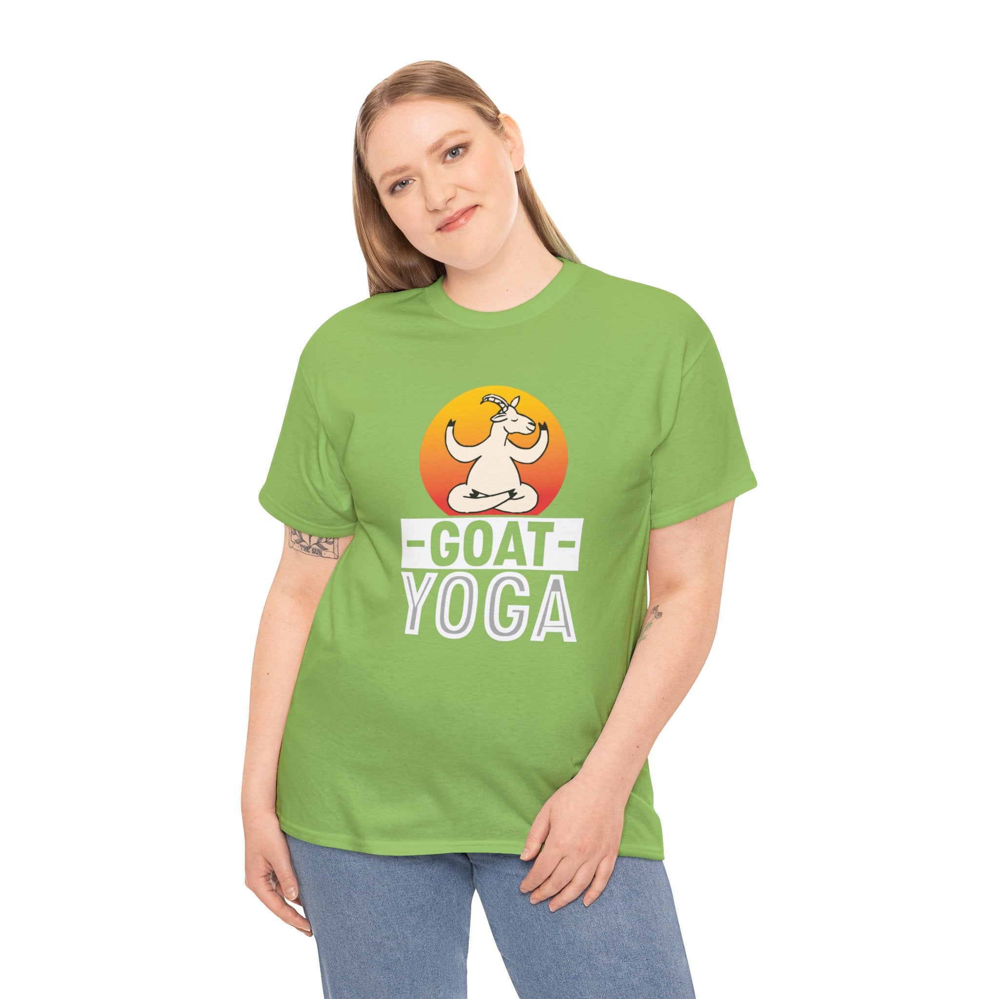 Goat Yoga T-Shirt - Cute Goat Pose Tee for Goat Lovers - Comfort Colors Shirt