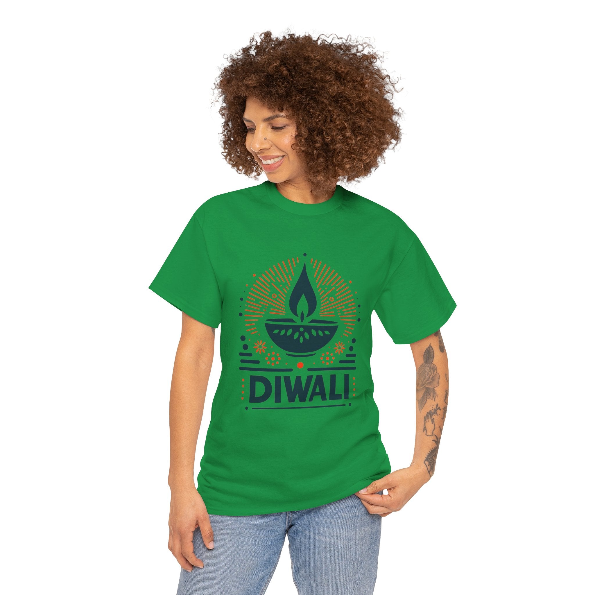 Diwali Celebration T-Shirt | Illuminate Your Style with Elegance