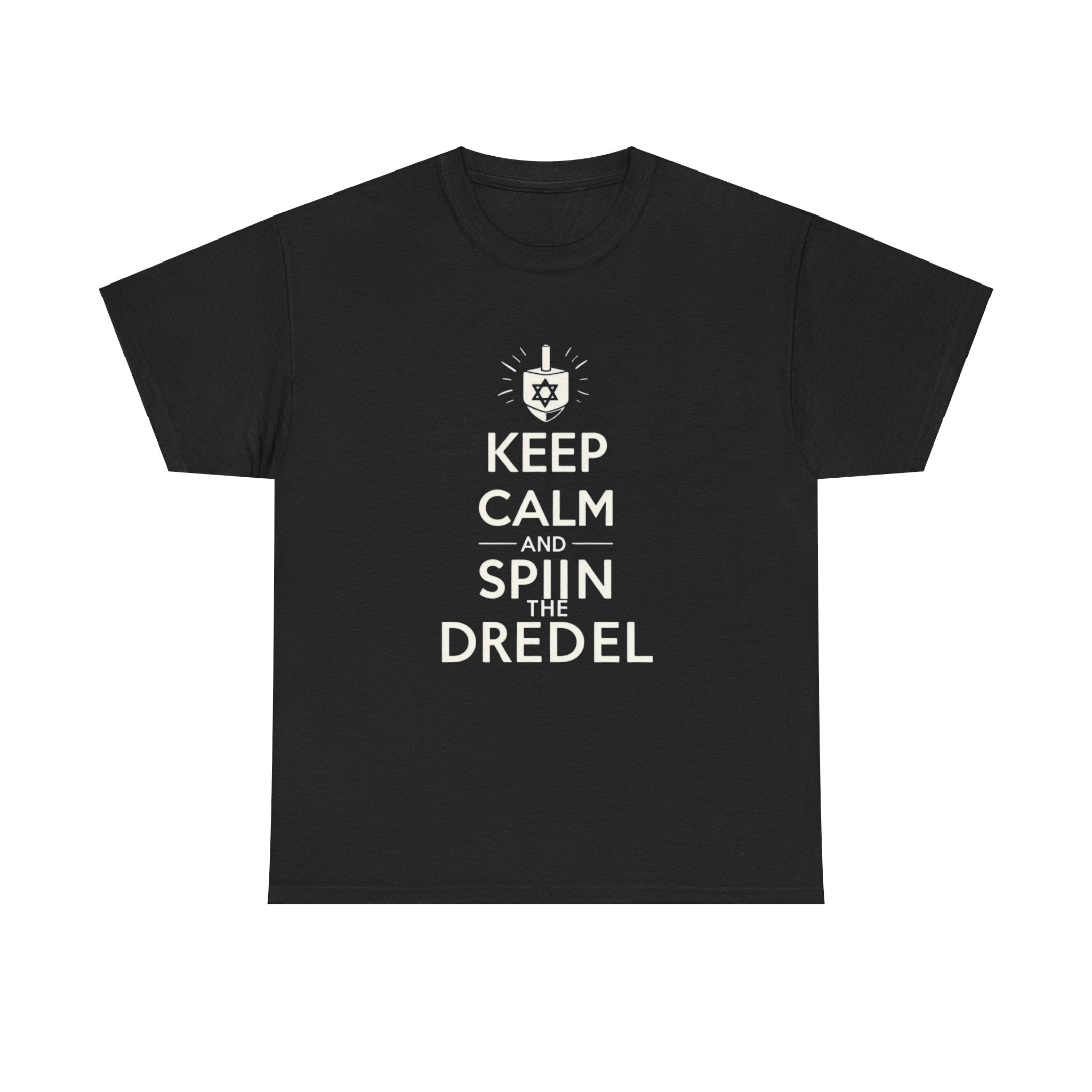 "Keep Calm and Spin the Dreidel T-Shirt: Embrace the Festive Spirit with Style