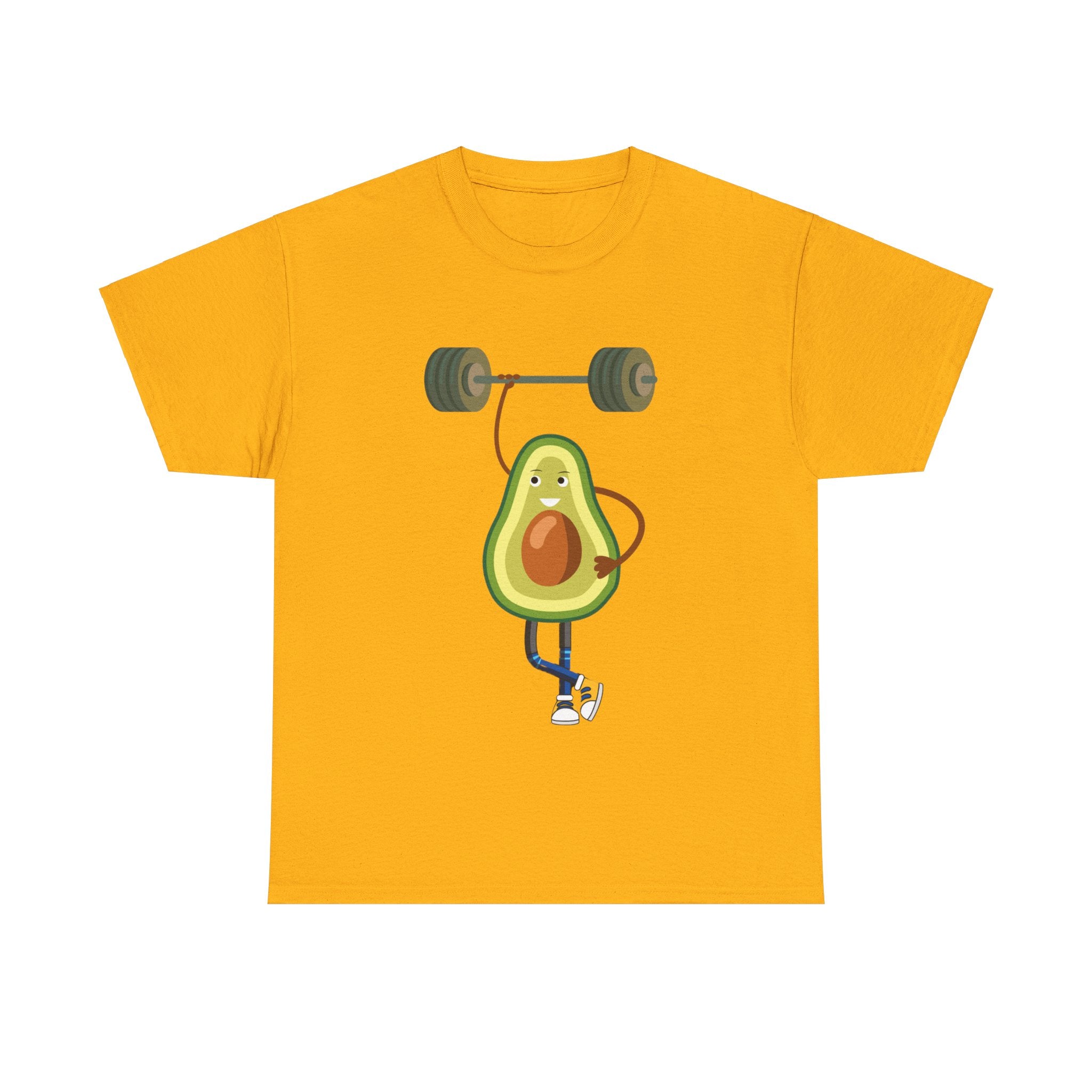 Funny Avocado Workout Tee - Cute Avocado Lifting Weights Shirt