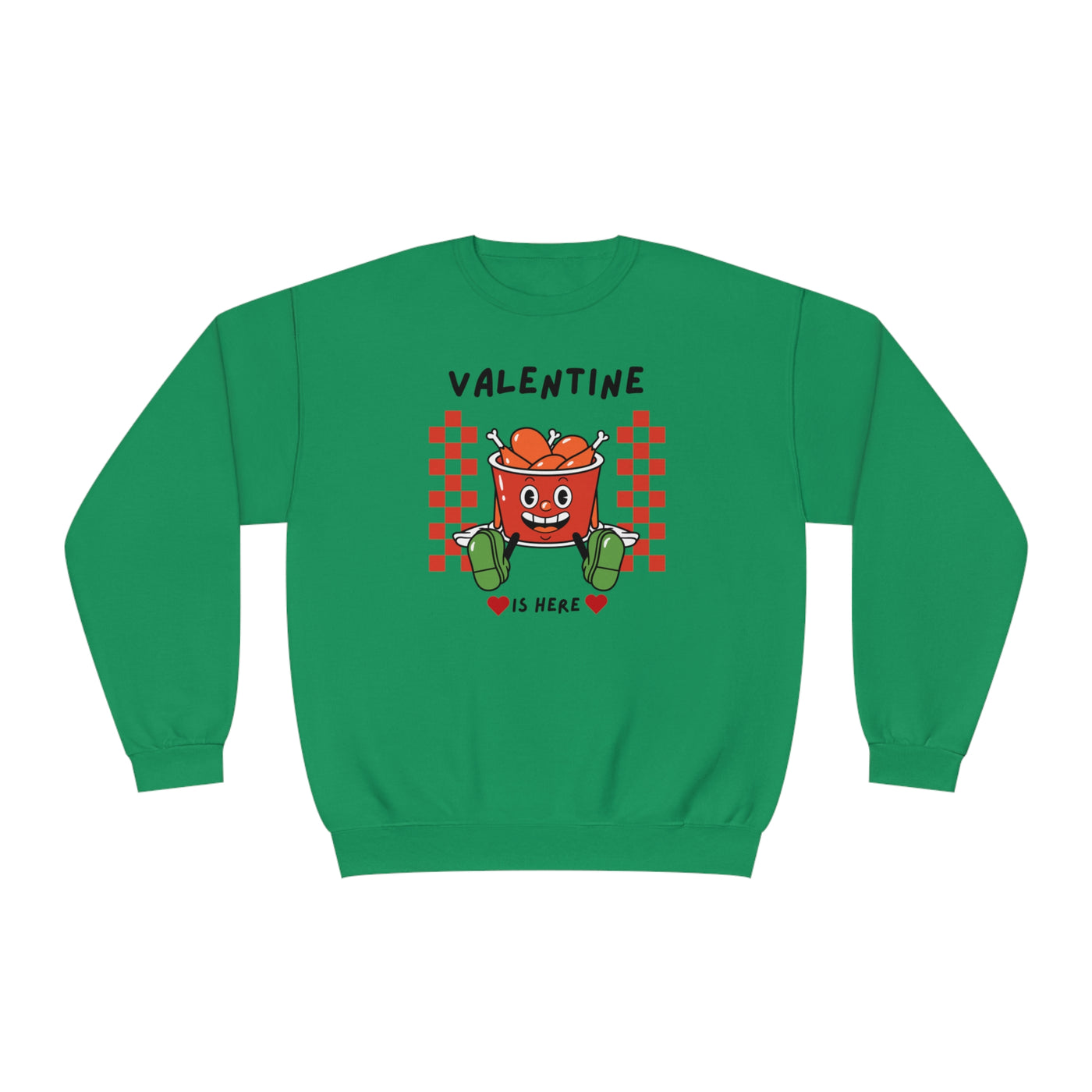 Valentine is Here Sweatshirt - Cozy Crewneck for the Season of Love