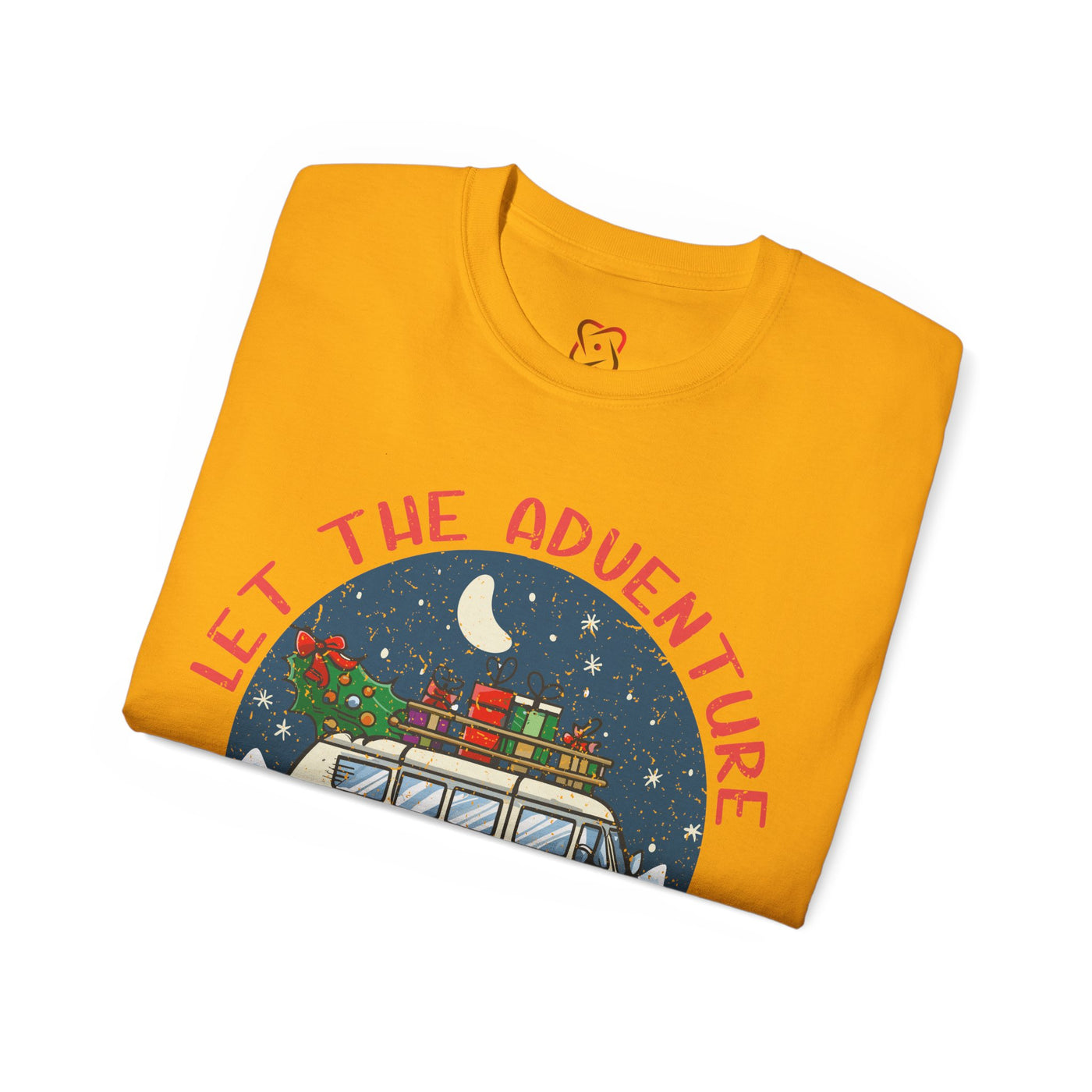 Let the Adventure Begin Christmas T-Shirt - Festive Holiday Apparel