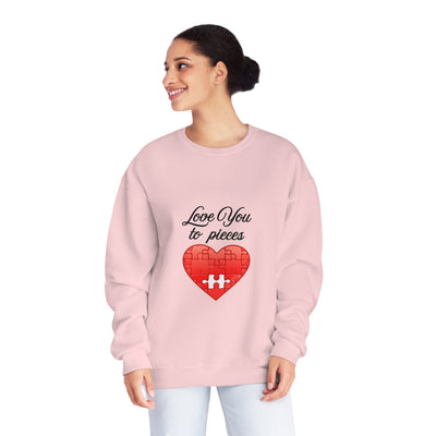 Love You To Pieces Sweatshirt - Cute Couples Sweatshirt, Valentine's Day Gift