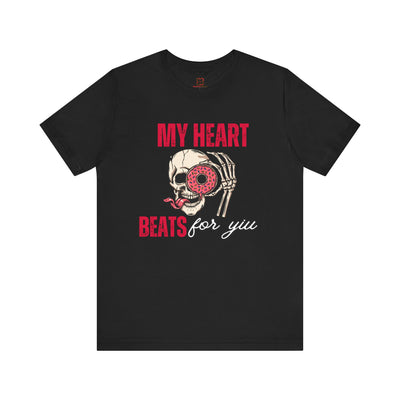 My Heart Beats for You Valentine's Day T-Shirt - Romantic Couples Tee