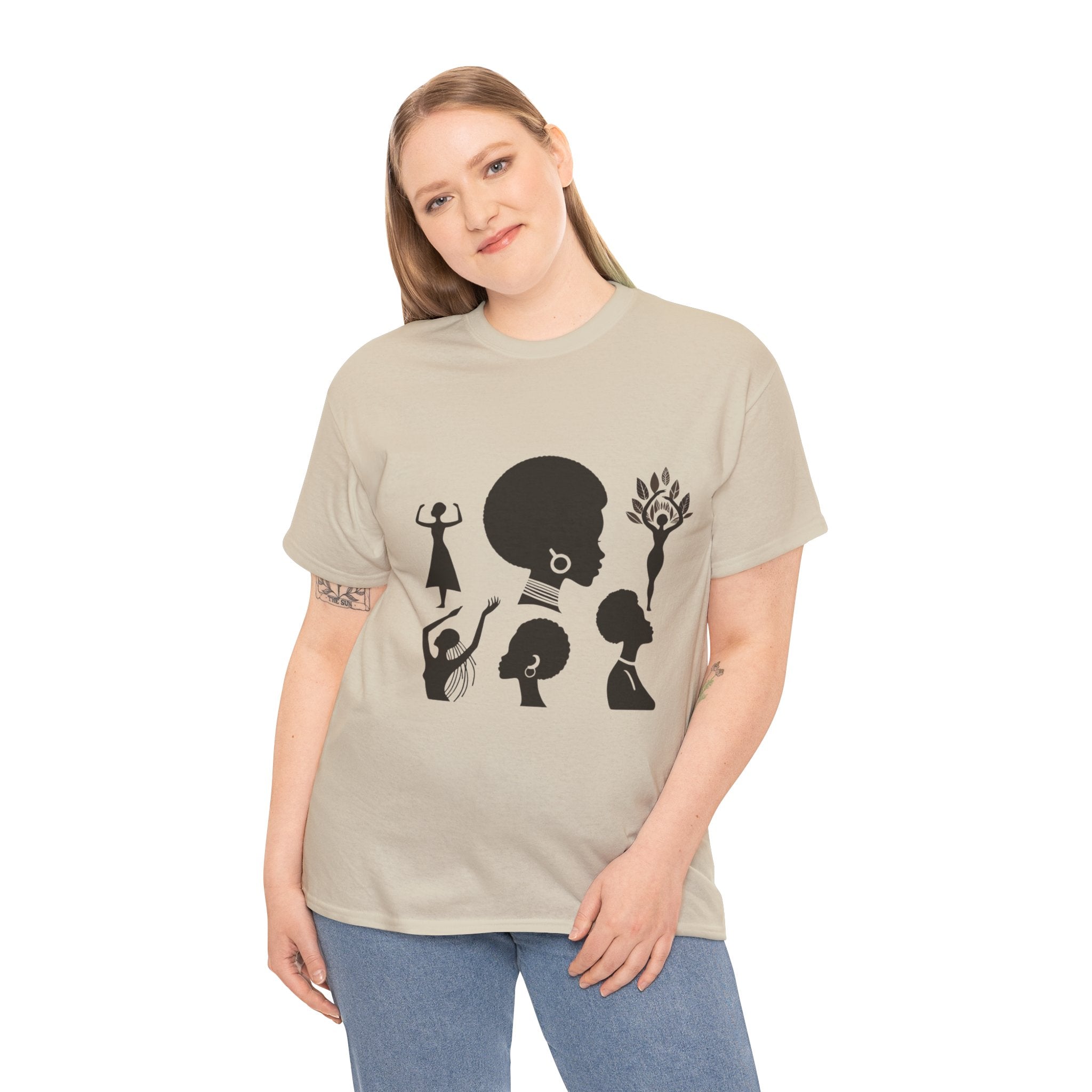 Illustrated Icon Women's Day T-shirt - Celebrate Feminine Strength & Resilience"