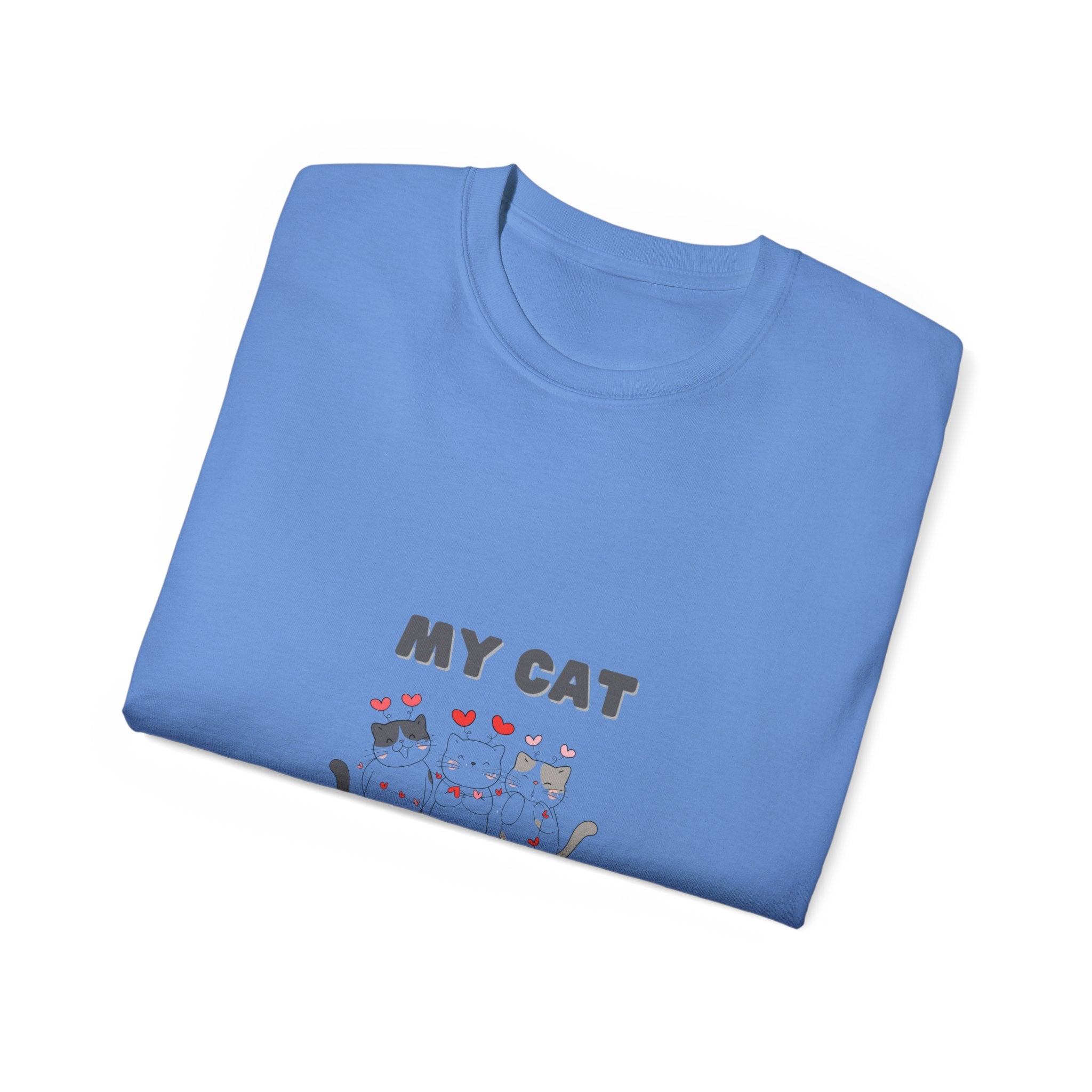 My Cat is My Valentine T-Shirt - Cute and Comfy Valentine's Day Tee for Cat Lovers