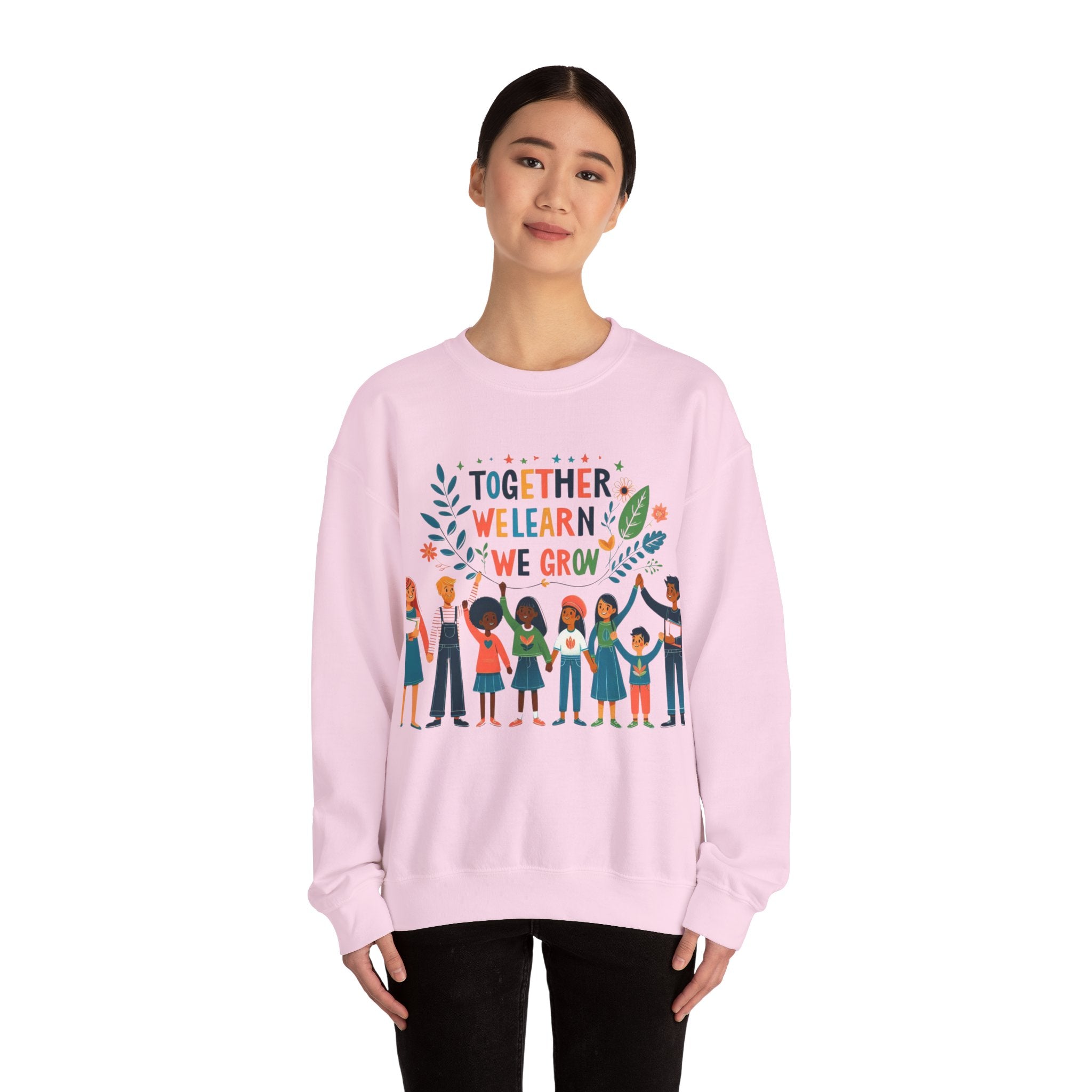 Together We Learn, Together We Grow Sweatshirt - Inspiring Comfort for Shared Journeys"