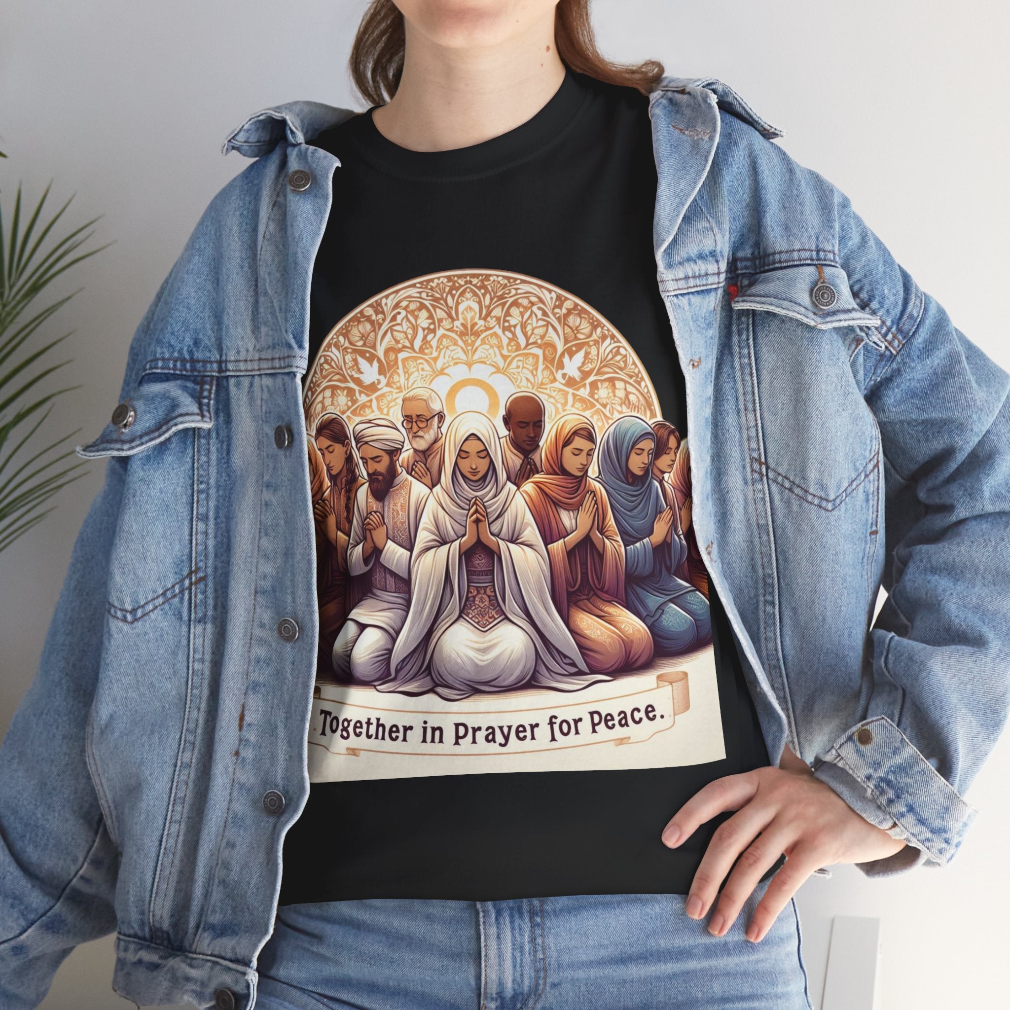 Unity in Prayer for Peace T-Shirt - Spread Hope and Harmony with Every Wear