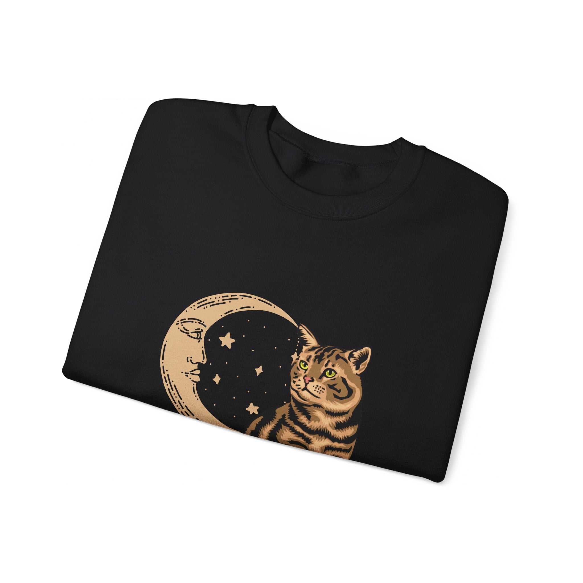 Cat Solar Eclipse Sweatshirt - Limited Edition Cozy Cat Lover's Eclipse Hoodie