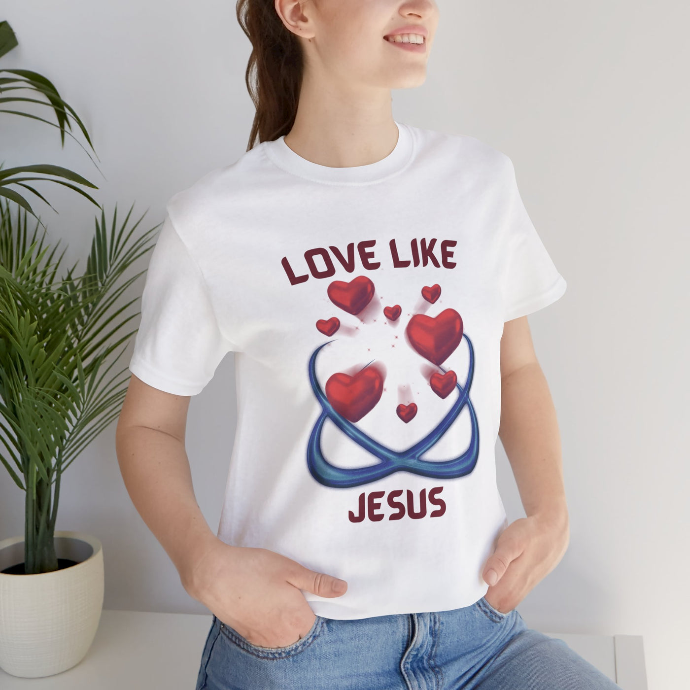 Love Like Jesus Valentine's Day T-Shirt - Christian Inspired, Inspirational Gift