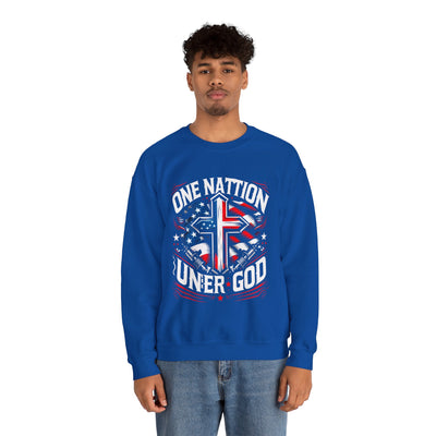 One Nation Under God Sweatshirt: Patriotic American Apparel