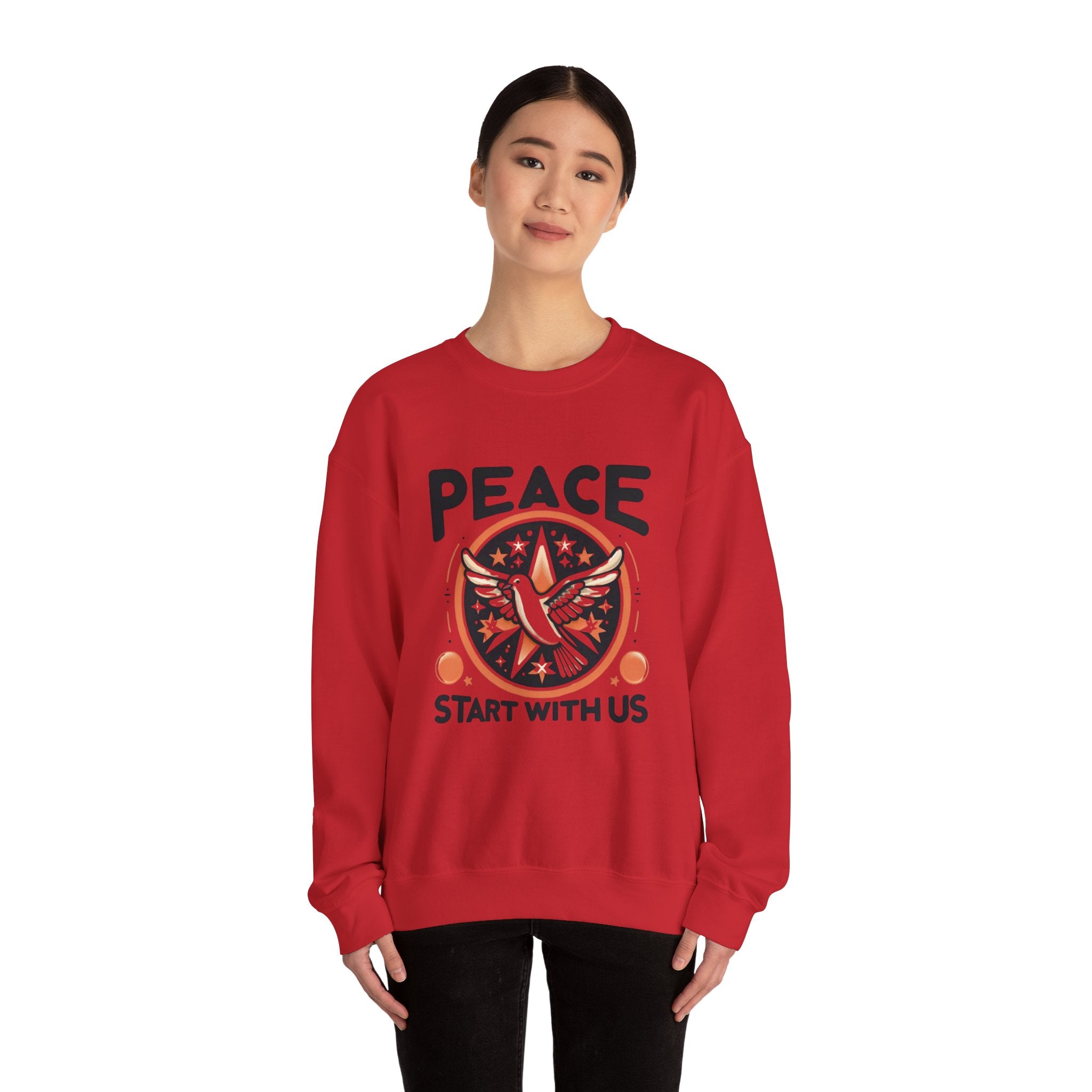 Empowerment Essential: 'Peace Starts with Us' Sweatshirt for Inspired Living