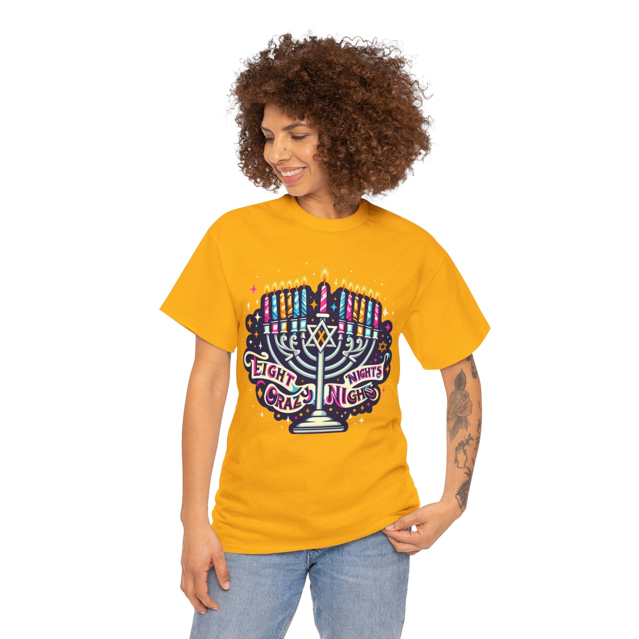 Eight Crazy Nights Hanukkah T-Shirt: Celebrate the Festival of Lights in Style