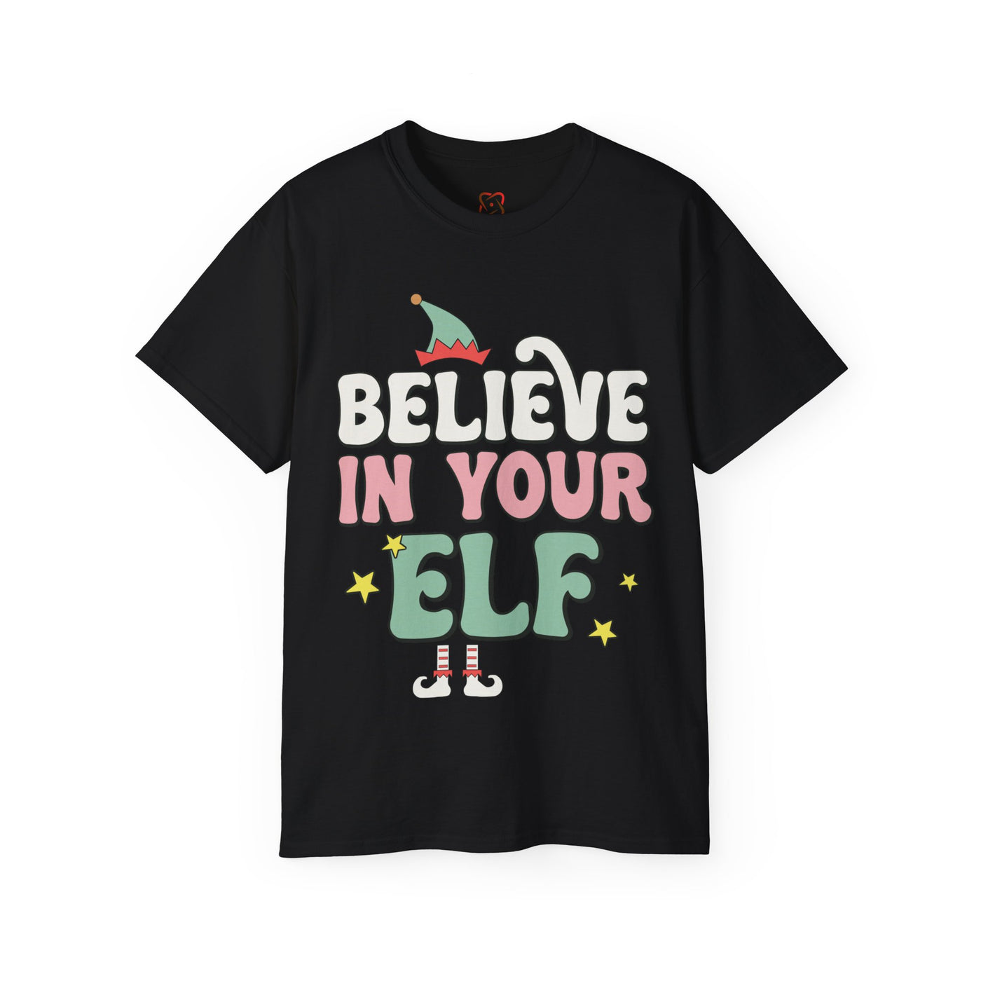 Believe in Your Elf Christmas Tee - Festive Holiday Shirt