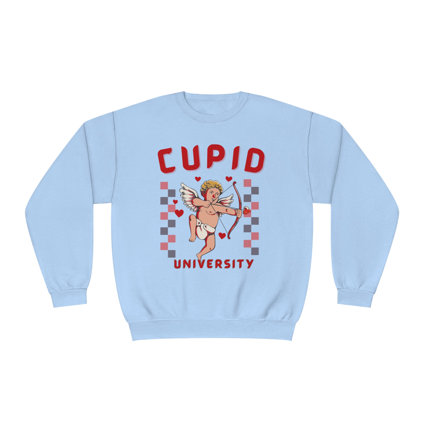 Cupid University Valentine's Day Sweatshirt - Funny & Flirty College Sweatshirt