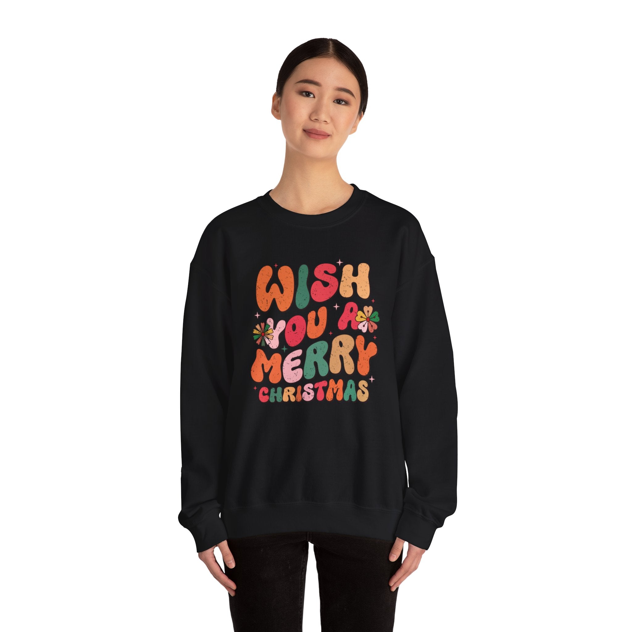 Cozy Christmas Wishes Sweatshirt: Spread Holiday Cheer in Style!