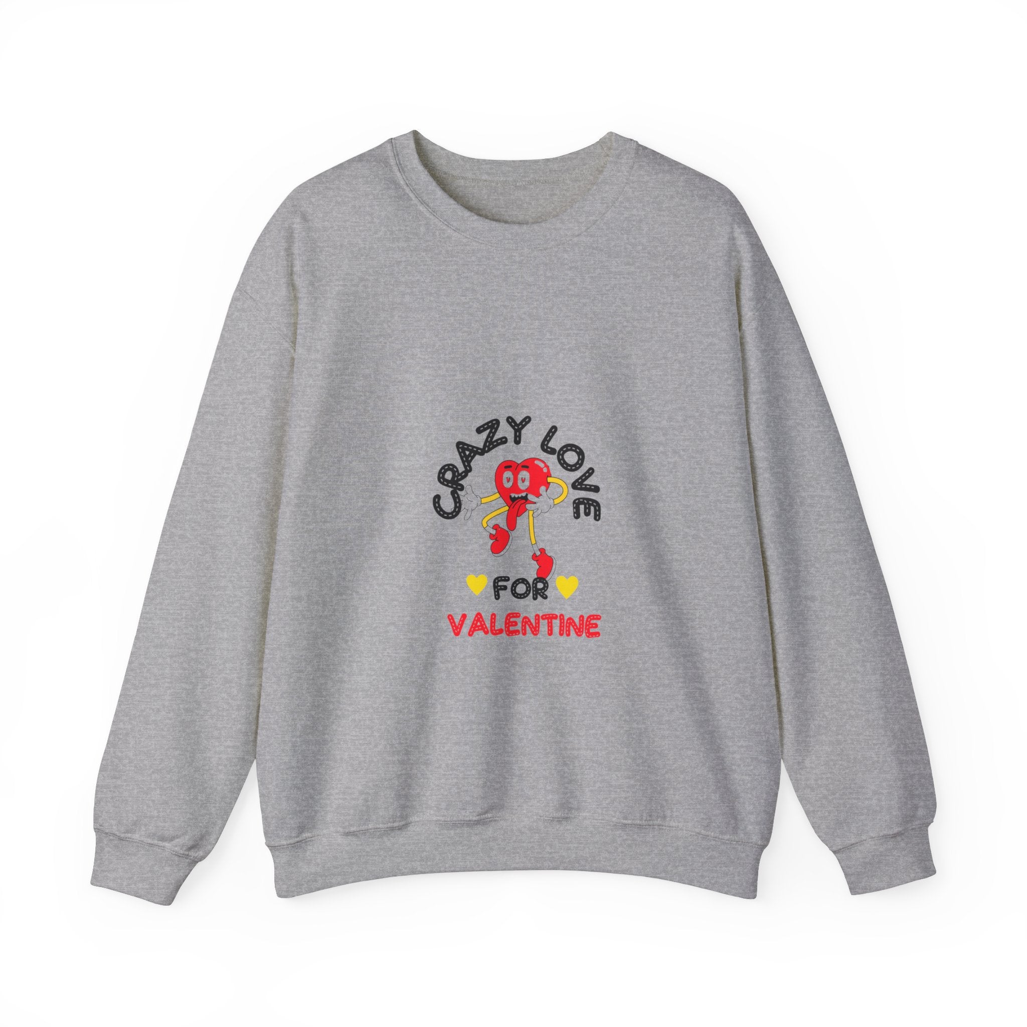 Crazy Love for Valentine Sweatshirt - Cozy Romance for a Heartwarming Season