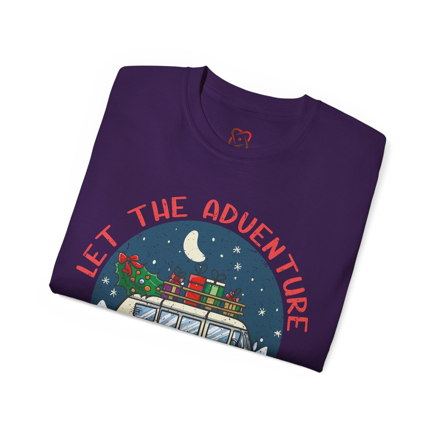 Let the Adventure Begin Christmas T-Shirt - Festive Holiday Apparel