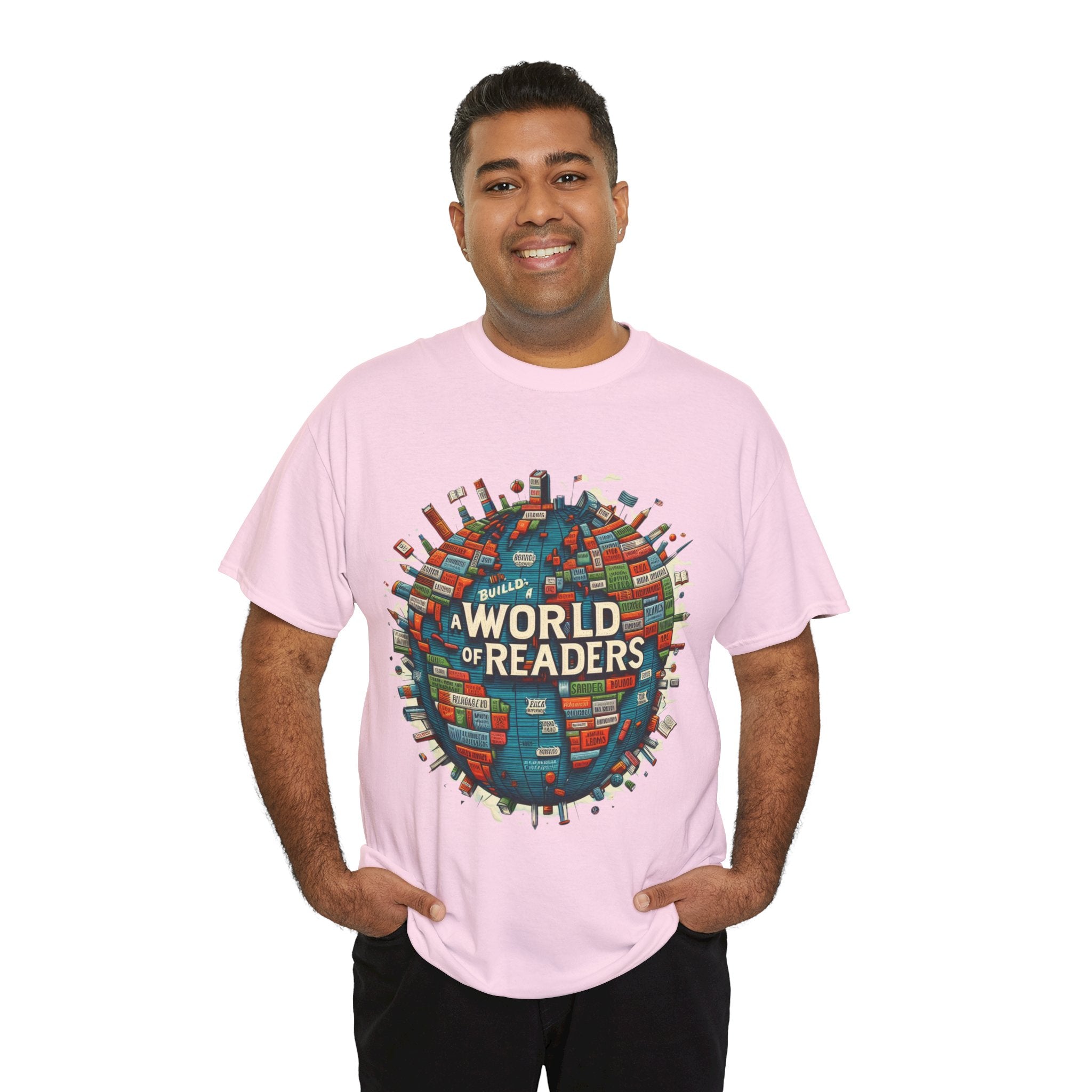 Empowerment Through Literacy: 'Building a World of Readers' T-shirt