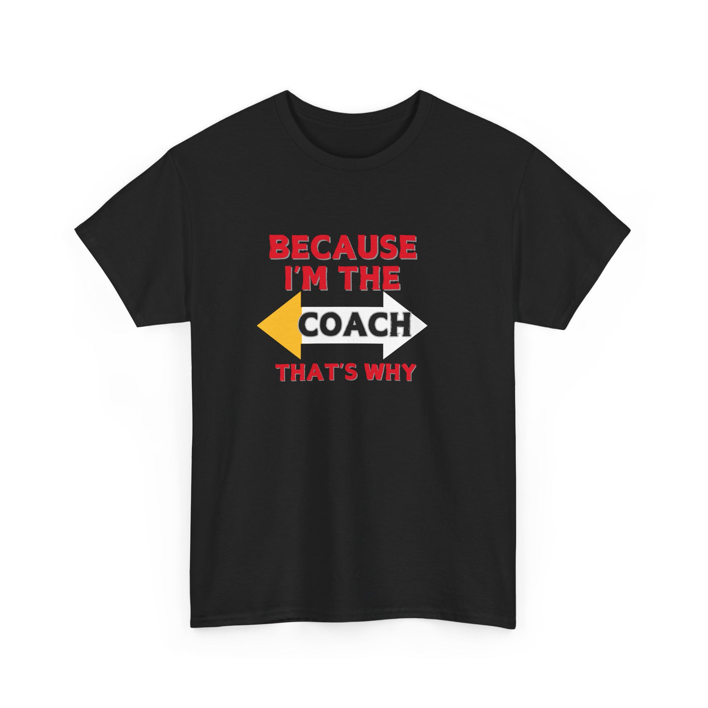 Because I'm the Coach, That's Why – Premium Motivational T-Shirt