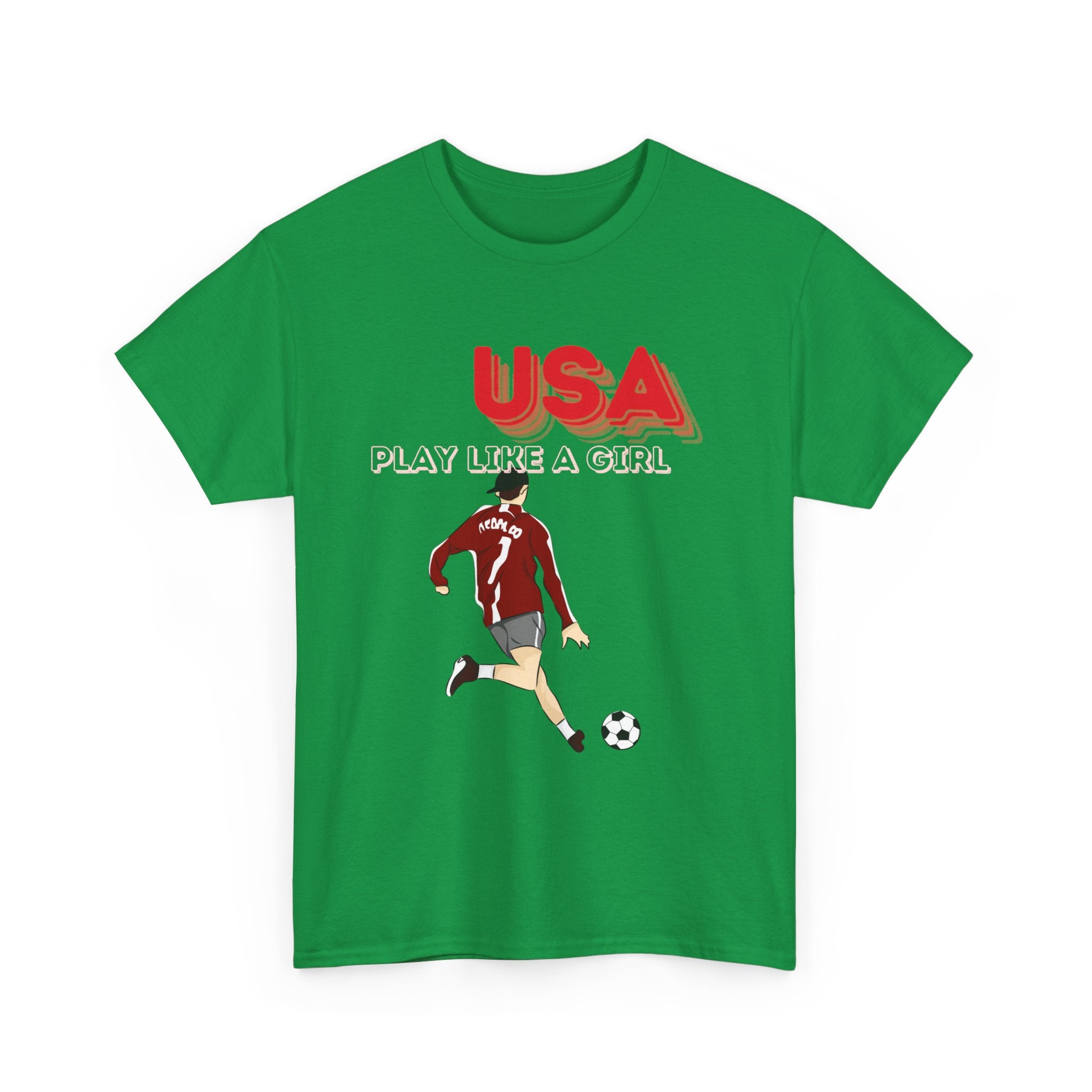 USA Play Like a Girl T-Shirt - Empowering Women & Girls in Sports