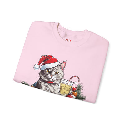 Meowy Christmas Sweatshirt: Festive Feline Holiday Apparel