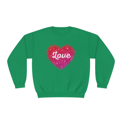 Love Valentine Sweatshirt - Cozy Crewneck with Heart Graphic, Perfect for Couples & Galentines