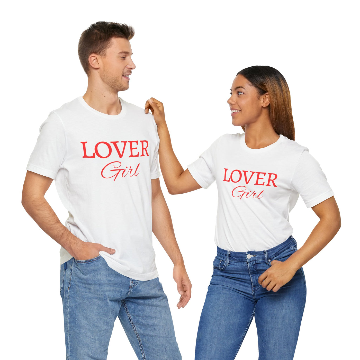 Lover Girl Valentine's Day T-Shirt - Cute & Playful Heart Design