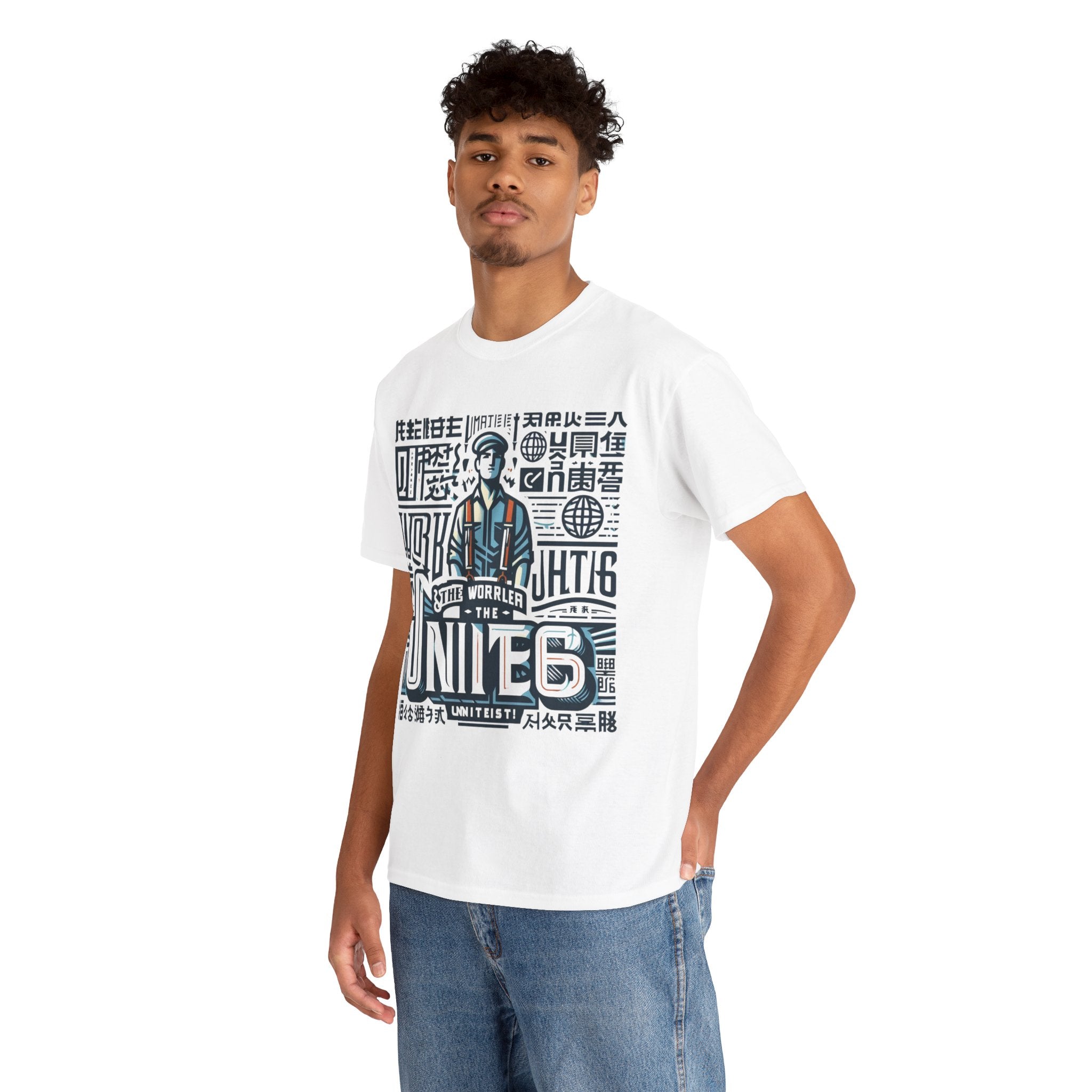 Workers of the World, Unite" Multilingual T-shirt | Solidarity Tee in Multiple Languages