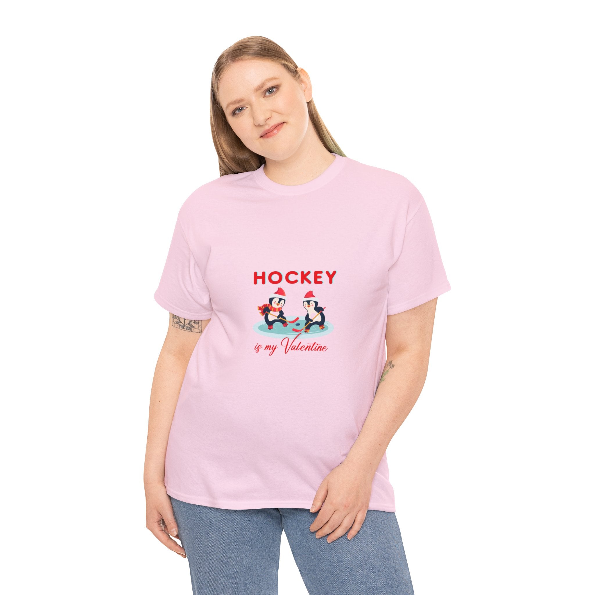 Exclusive 'Hockey is My Valentine' T-Shirt for True Fans | Premium Quality Cotton Tee