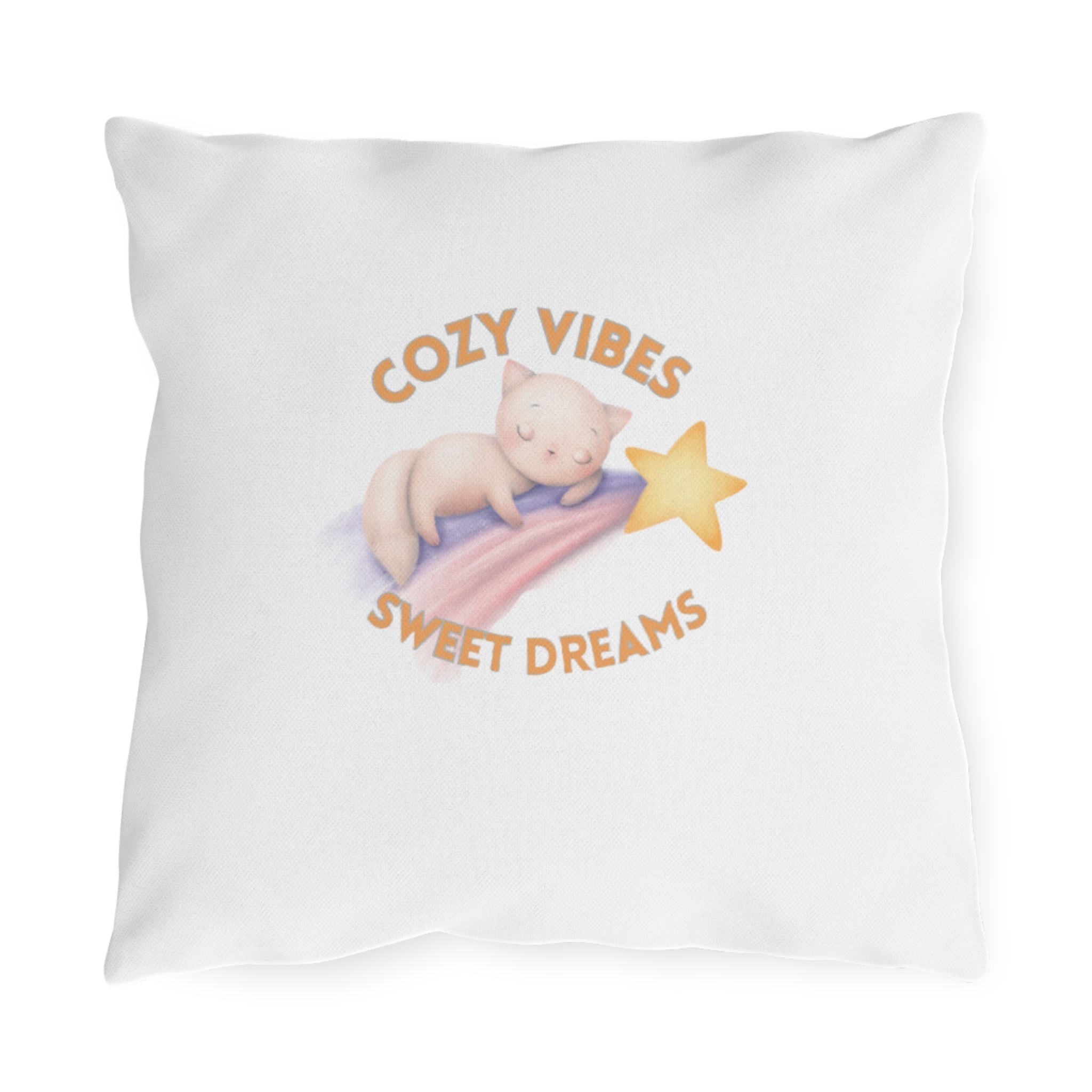 Cozy Vibes, Sweet Dreams Pillow - Ultimate Comfort for Restful Nights and Relaxation