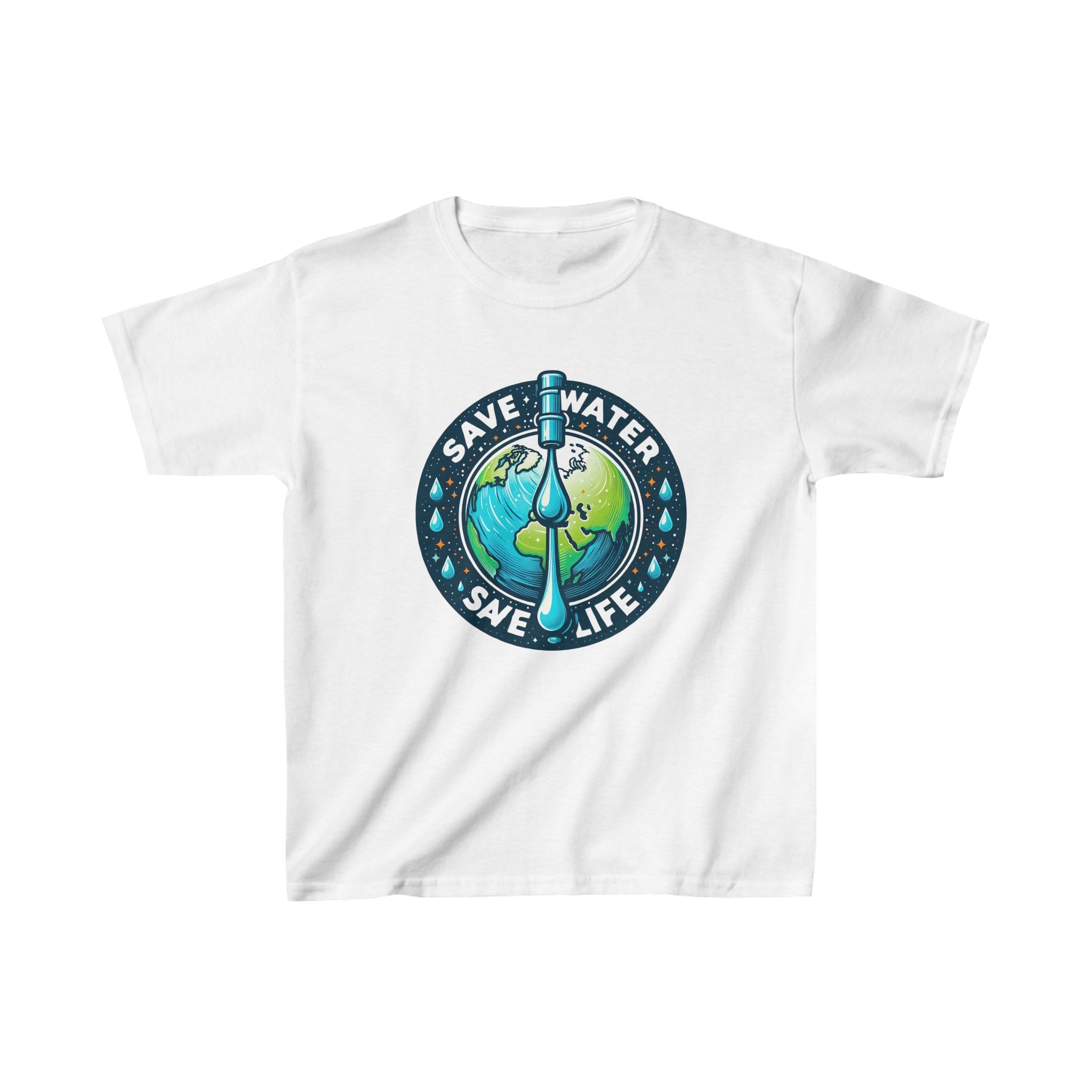 Save Water, Save Life - Eco-Friendly Kids T-Shirt for Environmental Awareness